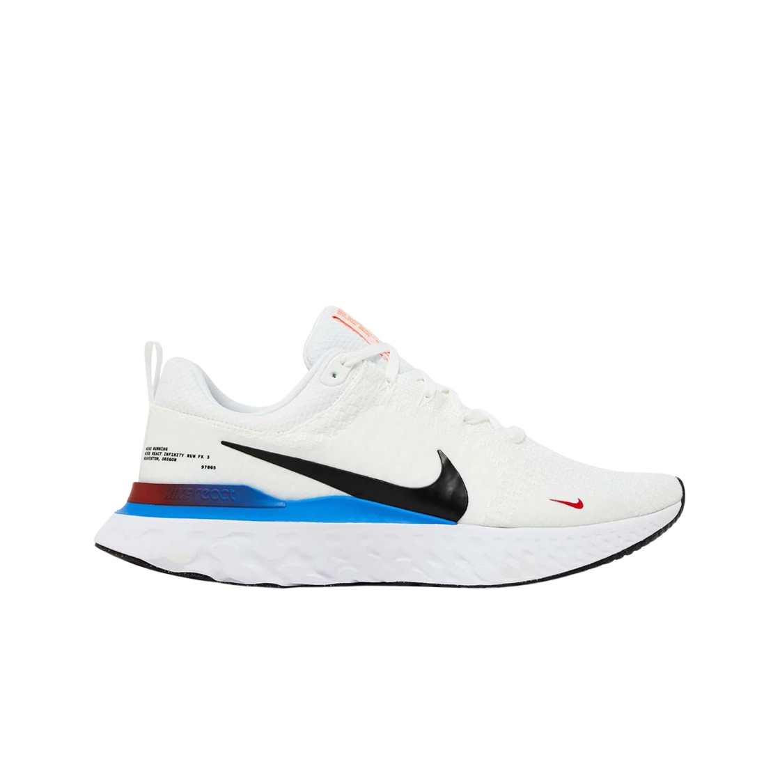 나이키 리액트 인피니티 런 플라이니트 3 화이트 포토 블루 레드(Nike React Infinity Run Flyknit 3 White Photo Blue Red)