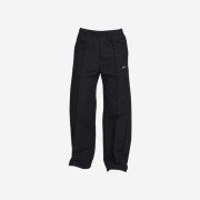 (W) Nike NSW Everything Woven Mid-Rise Open-Hem Trousers Black White - Asia