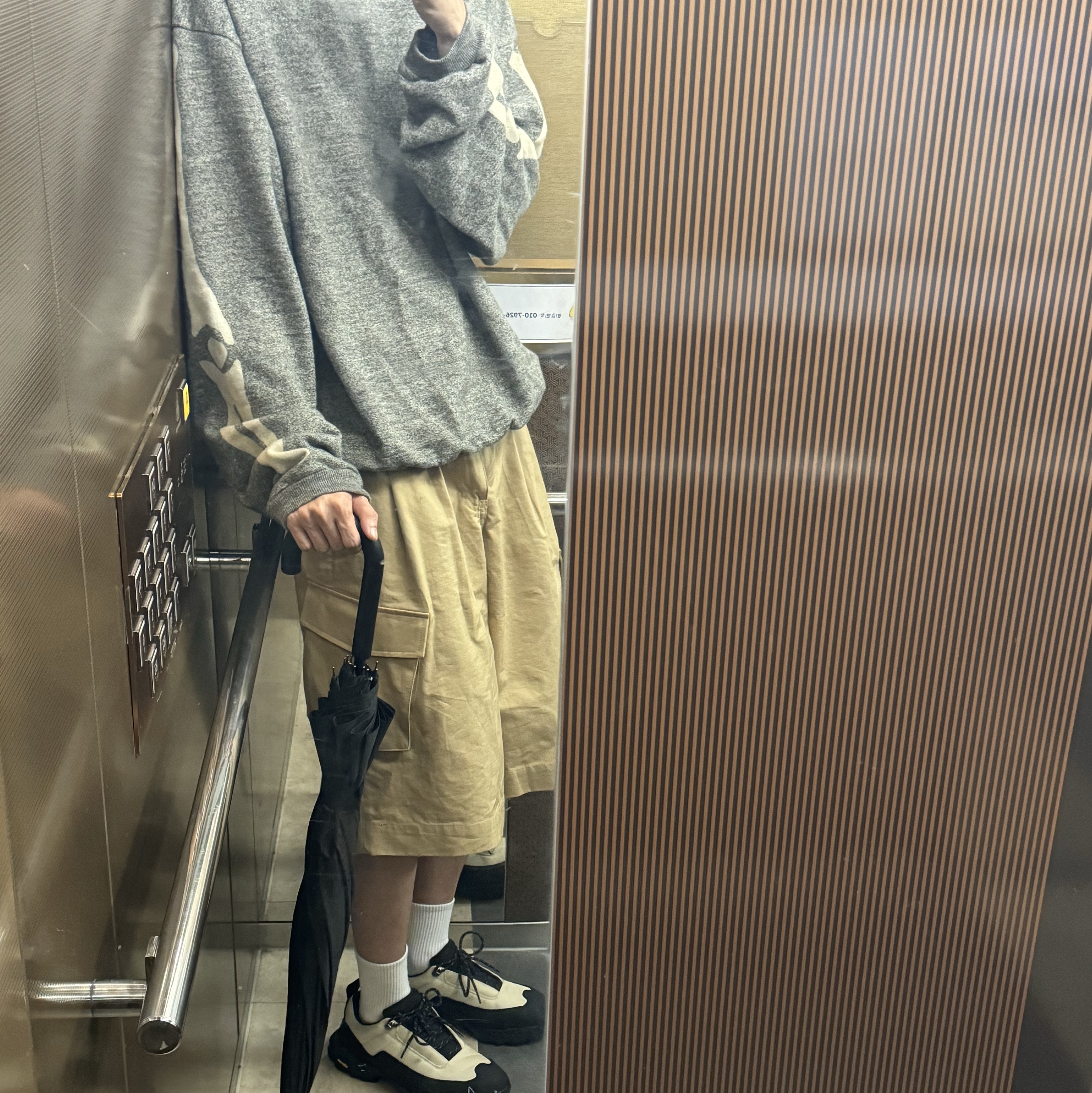 Roa Hiking Katharina Ecostep Vibram Sole Sand, Kapital Fleece Big Crewneck Sweat Heather Charcoal 착용 스타일 - 1