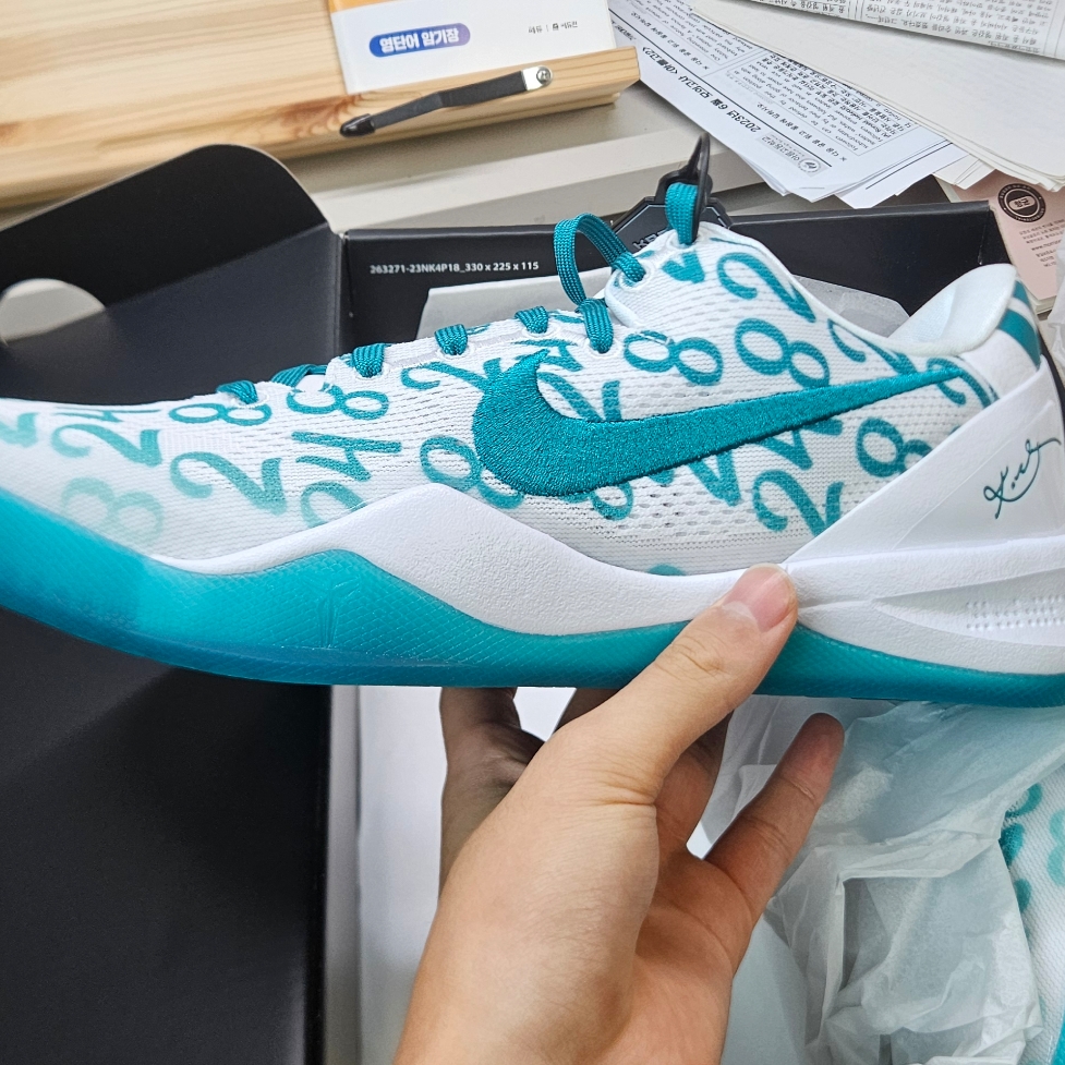 Nike Kobe 8 Protro Aqua 착용 스타일 - 2