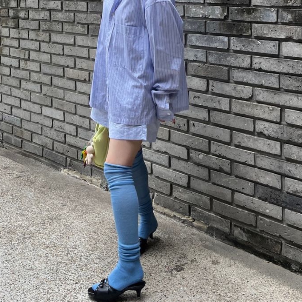 APOA Ruban Mule Black, APOA Ruban Mule Off White 착용 스타일