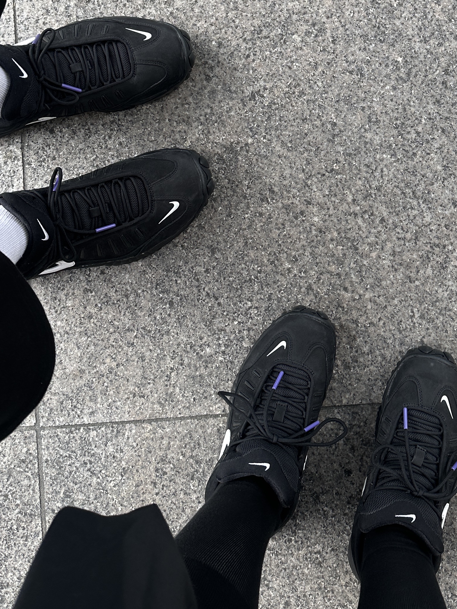 Nike x Ambush Air Adjust Force SP Black and Psychic Purple, Stussy Gumball T-Shirt Black 착용 스타일 - 4