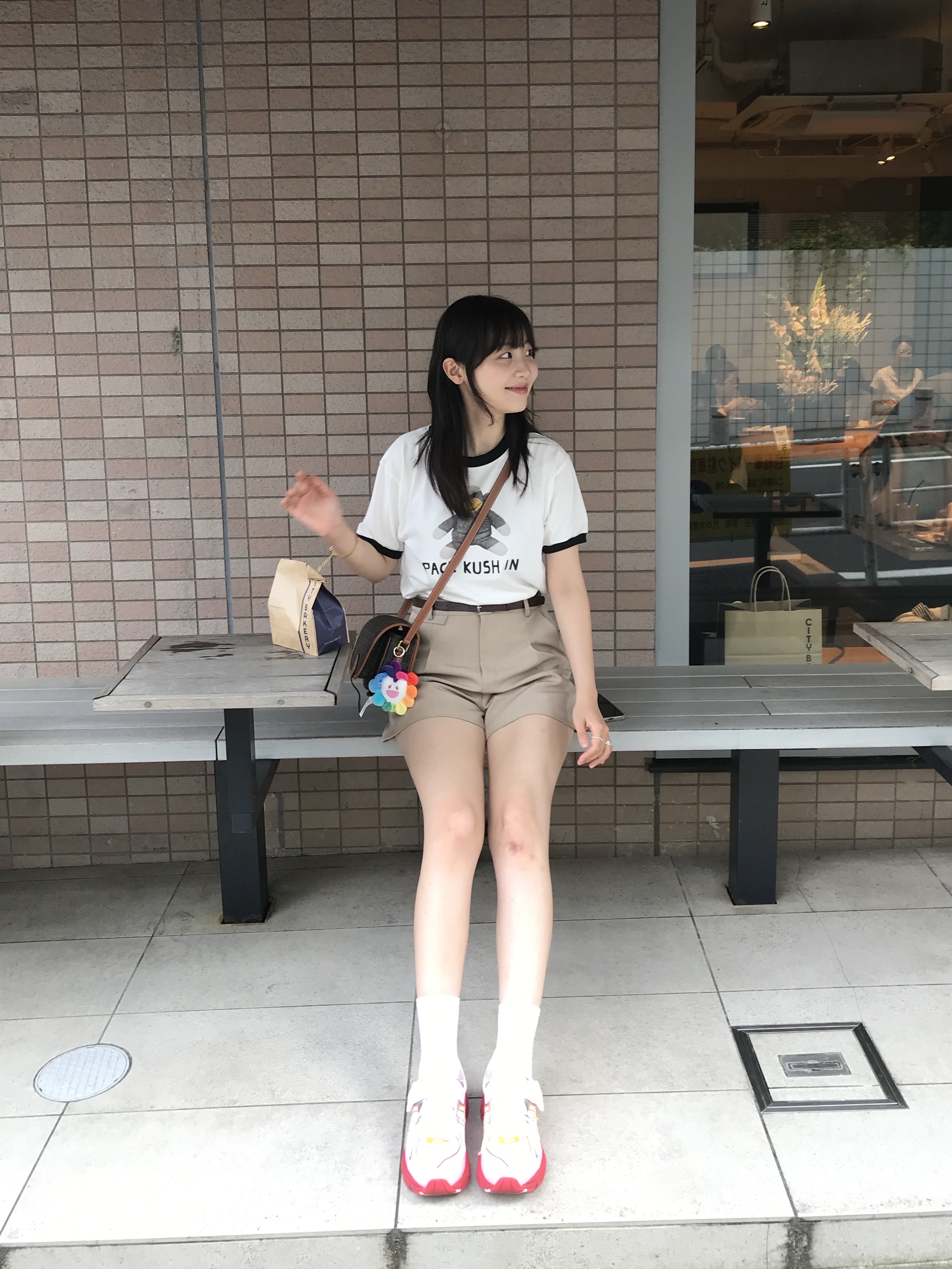 Kapital 20 Jersey Ringer T-Shirt Chiro Pack Kush In Pt White, NewJeans x Murakami Plush Keyring Flower 착용 스타일
