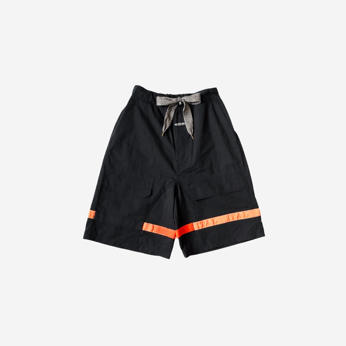 Kapital Ripstop Nouvelle Shuttle Shorts Black Orange 상세 이미지 1