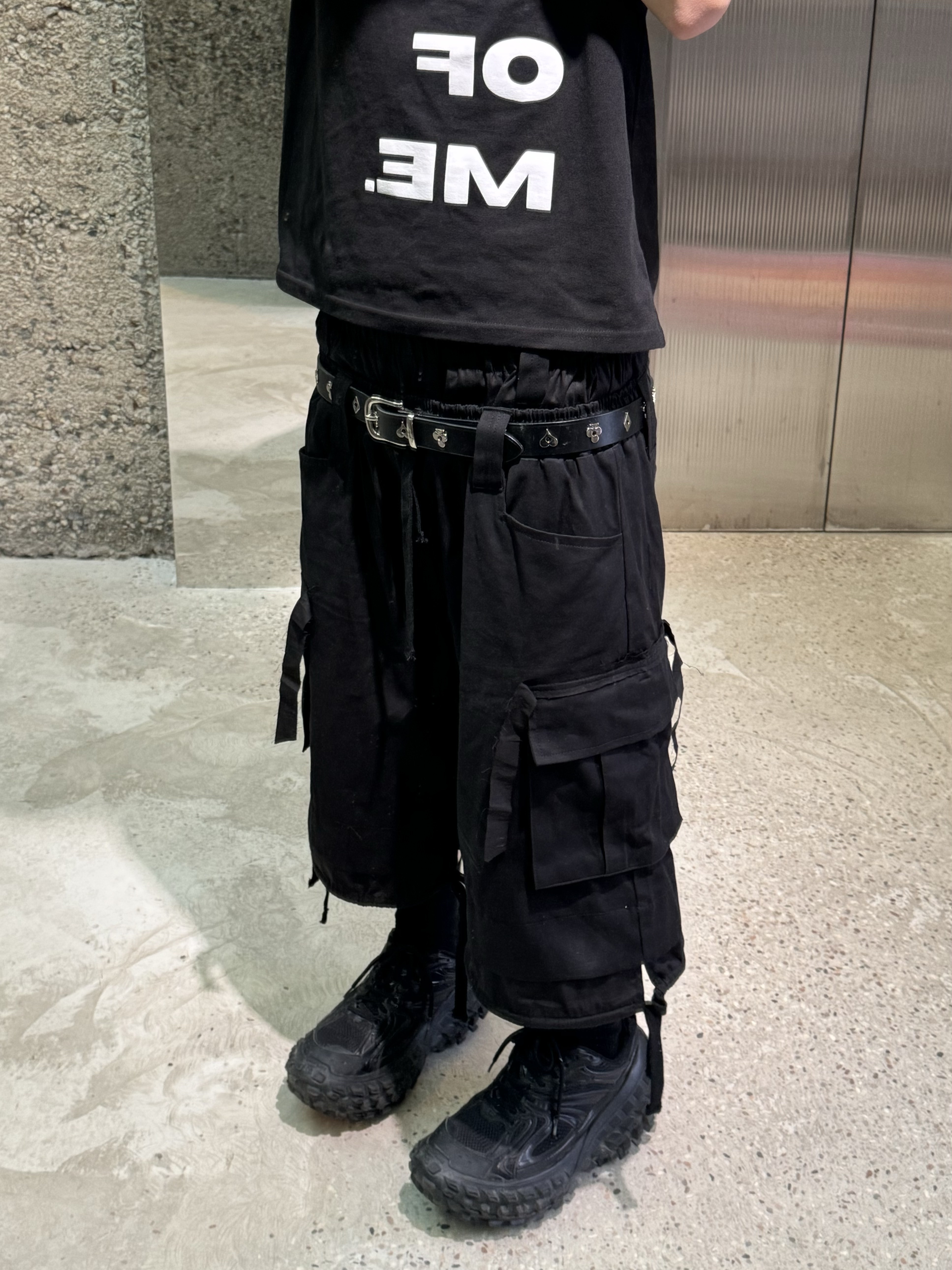Project G/R Crashed Cap Black, Stussy Royal Suit Dress Belt Black 착용 스타일 - 5