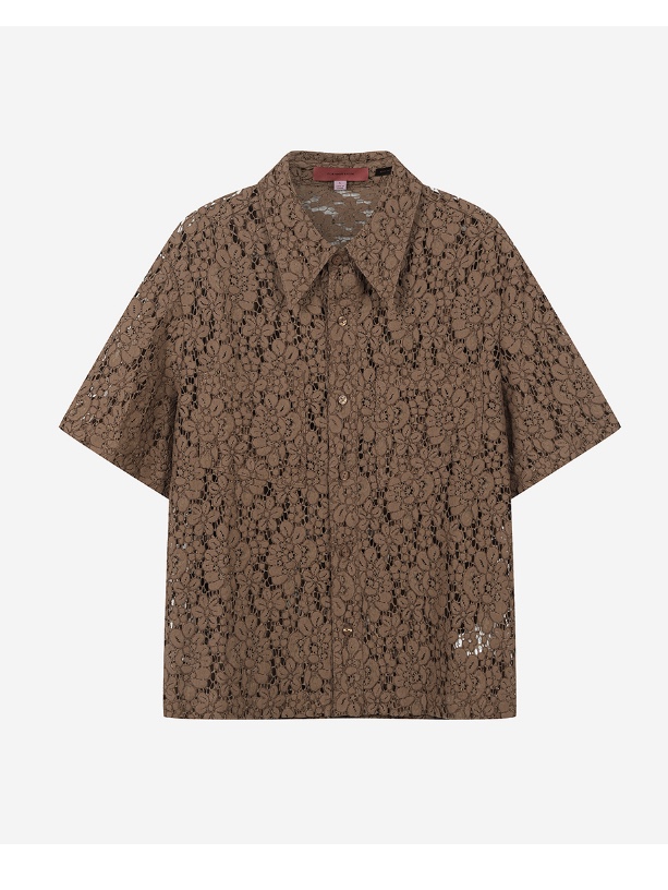 Eckhaus Latta Flora Buttondown Brunette 착용 스타일 - 2