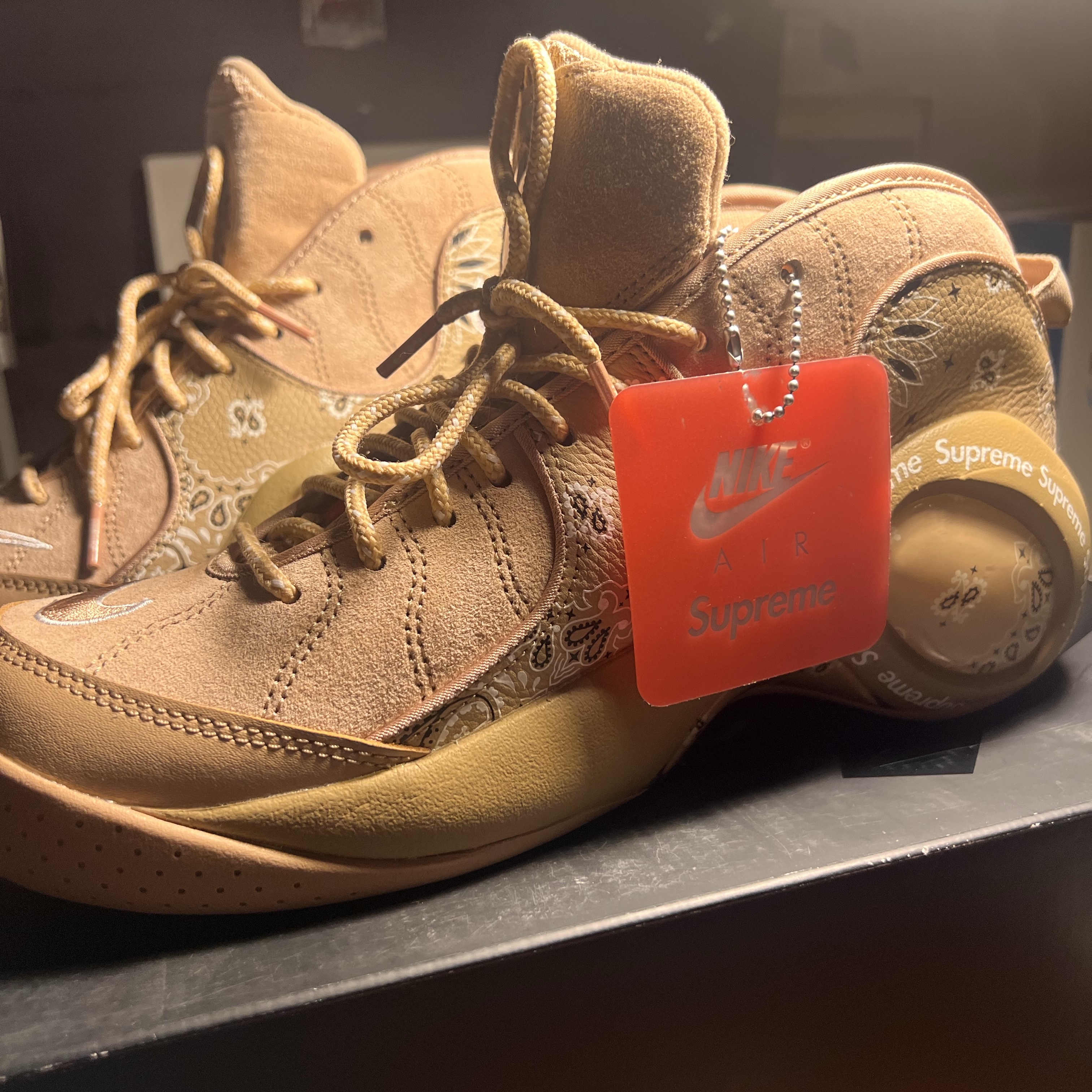 Nike x Supreme Air Zoom Flight 95 SP Hemp 착용 스타일 - 2