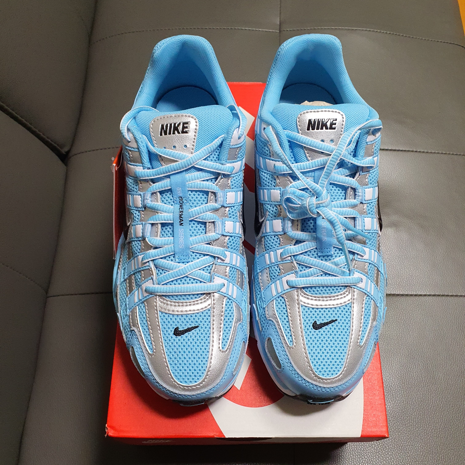 Nike P-6000 Aquarius Blue Black 착용 스타일