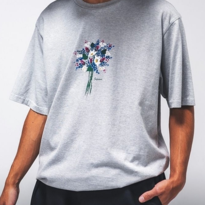 Supreme Bouquet S/S Top Stripe - 24SS 착용 스타일 - 1