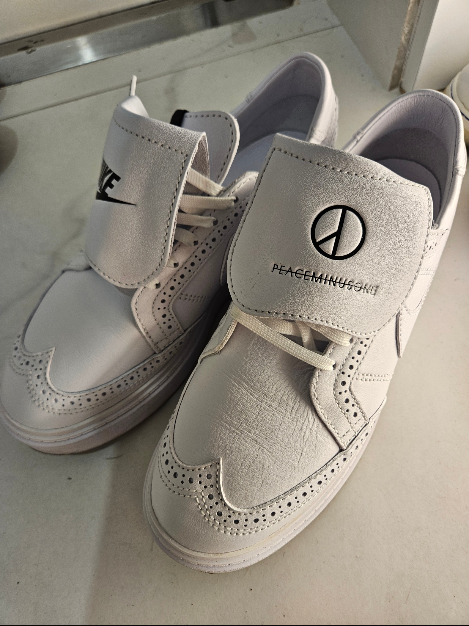 Nike x Peaceminusone Kwondo1 White 착용 스타일