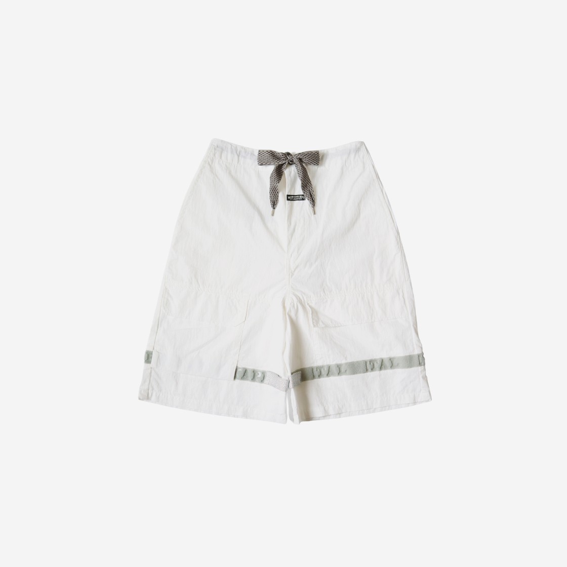 Kapital Ripstop Nouvelle Shuttle Shorts White Gray 상세 이미지 1