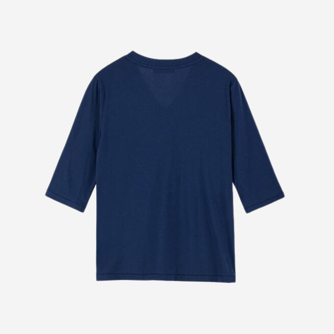 (W) Deinet V Neck Sleeve T-Shirts in Navy 상세 이미지 2