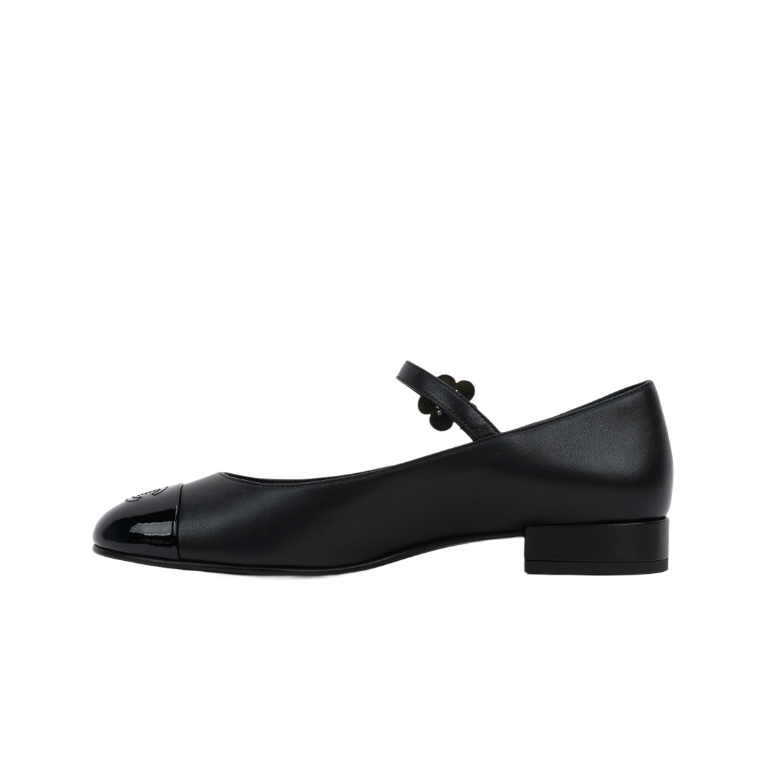 (W) 샤넬 메리 제인 램스킨 페이턴트 카프스킨 & 블랙((W) Chanel Mary Jane Lambskin Patent Calfskin & Black) - 2