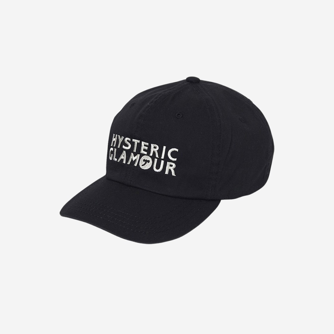 Hysteric Glamour HYS Symbol Logo Embroidery Cap Black 상세 이미지 1