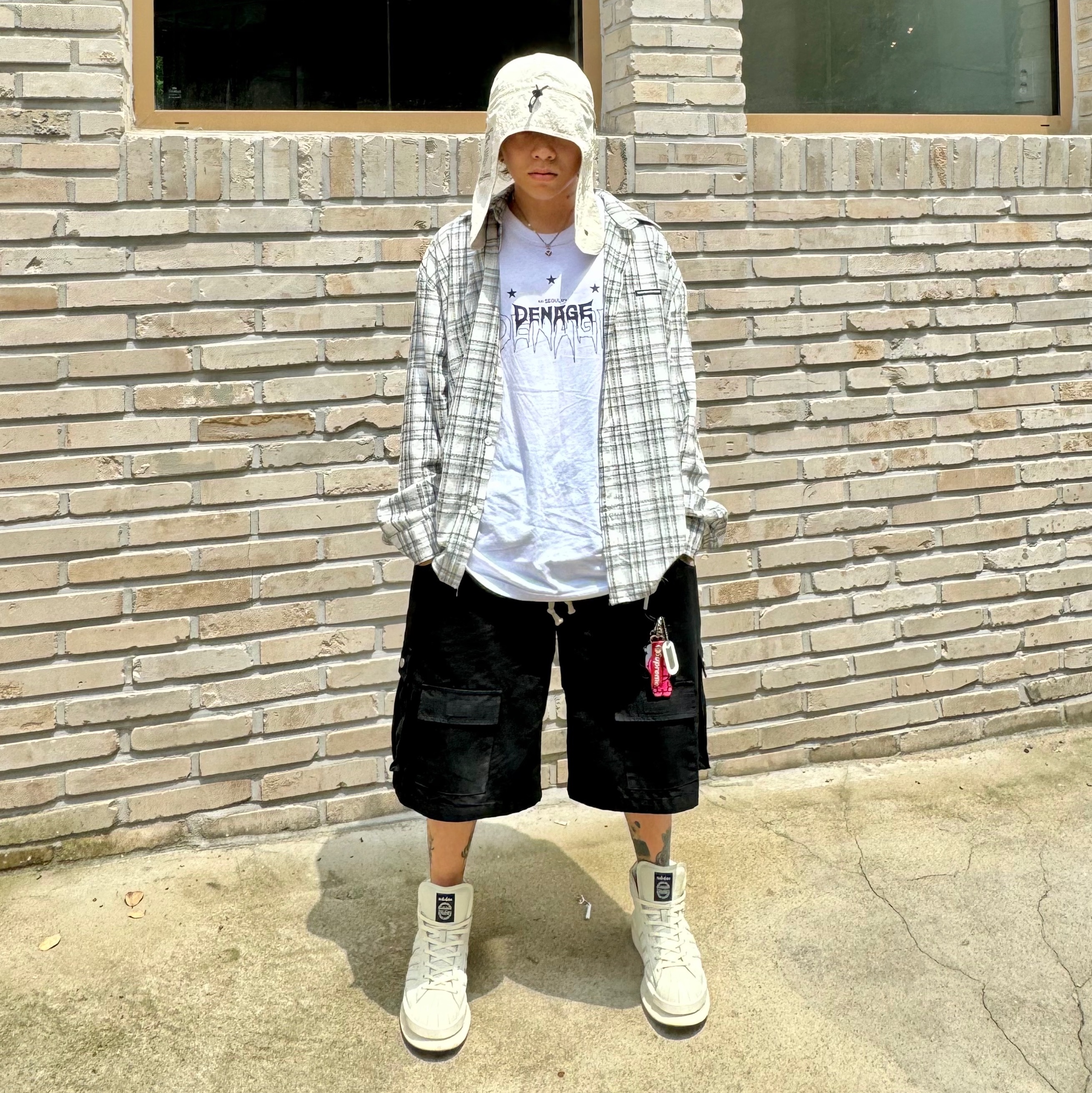 Converse x Drkshdw Turbowpn Egret 착용 스타일