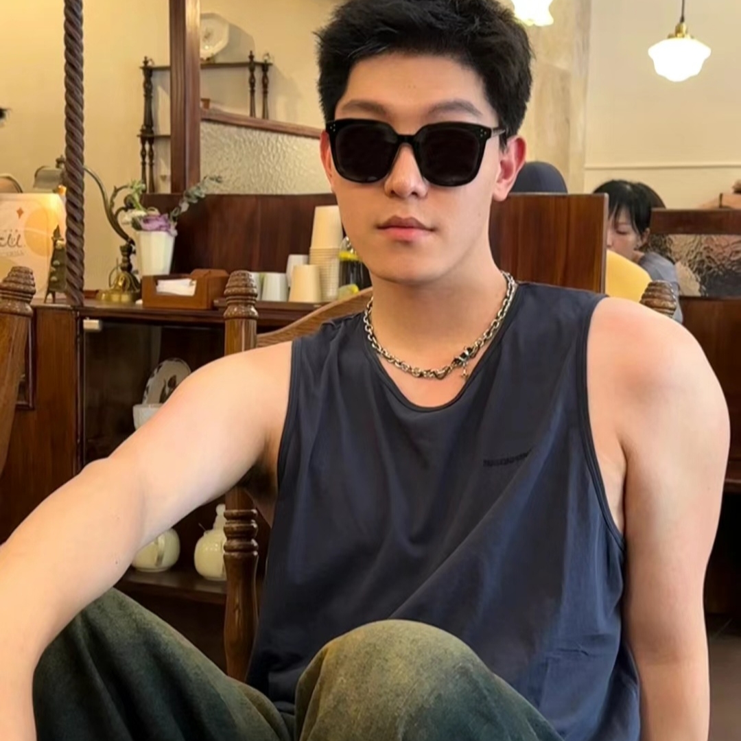 Gentle Monster Lang 01 Black 착용 스타일