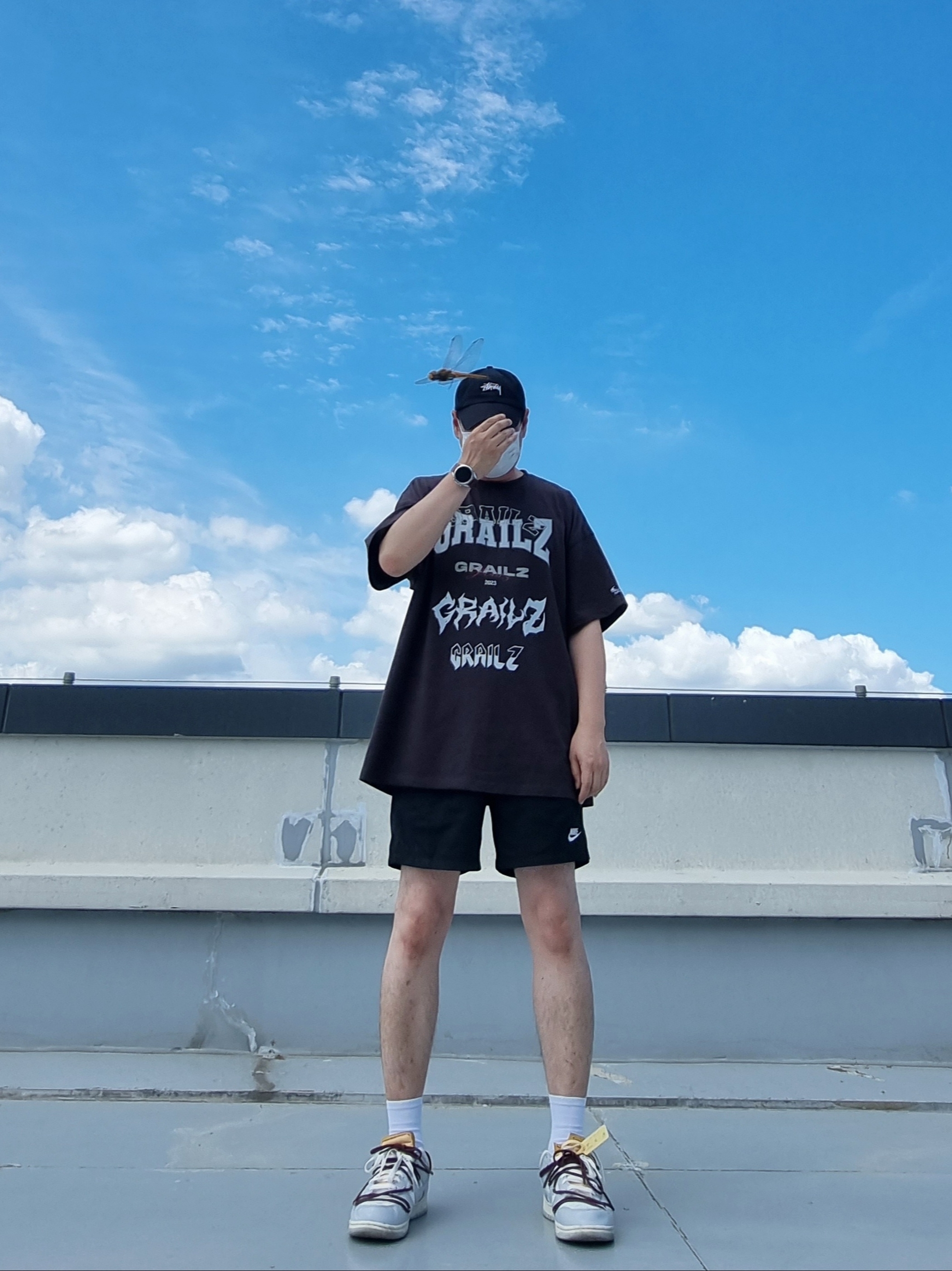 Nike x Off-White Dunk Low The 50 - Lot 46, Nike NSW Woven Lined Flow Shorts Black - Asia 착용 스타일
