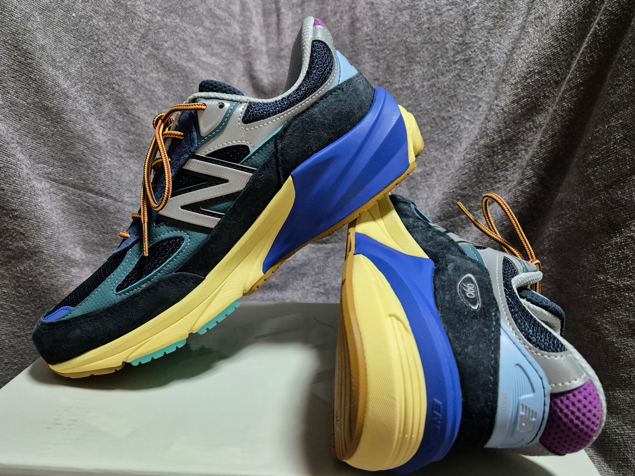 New Balance x Action Bronson 990v6 Made in USA Lapis Lazuli 착용 스타일 - 3