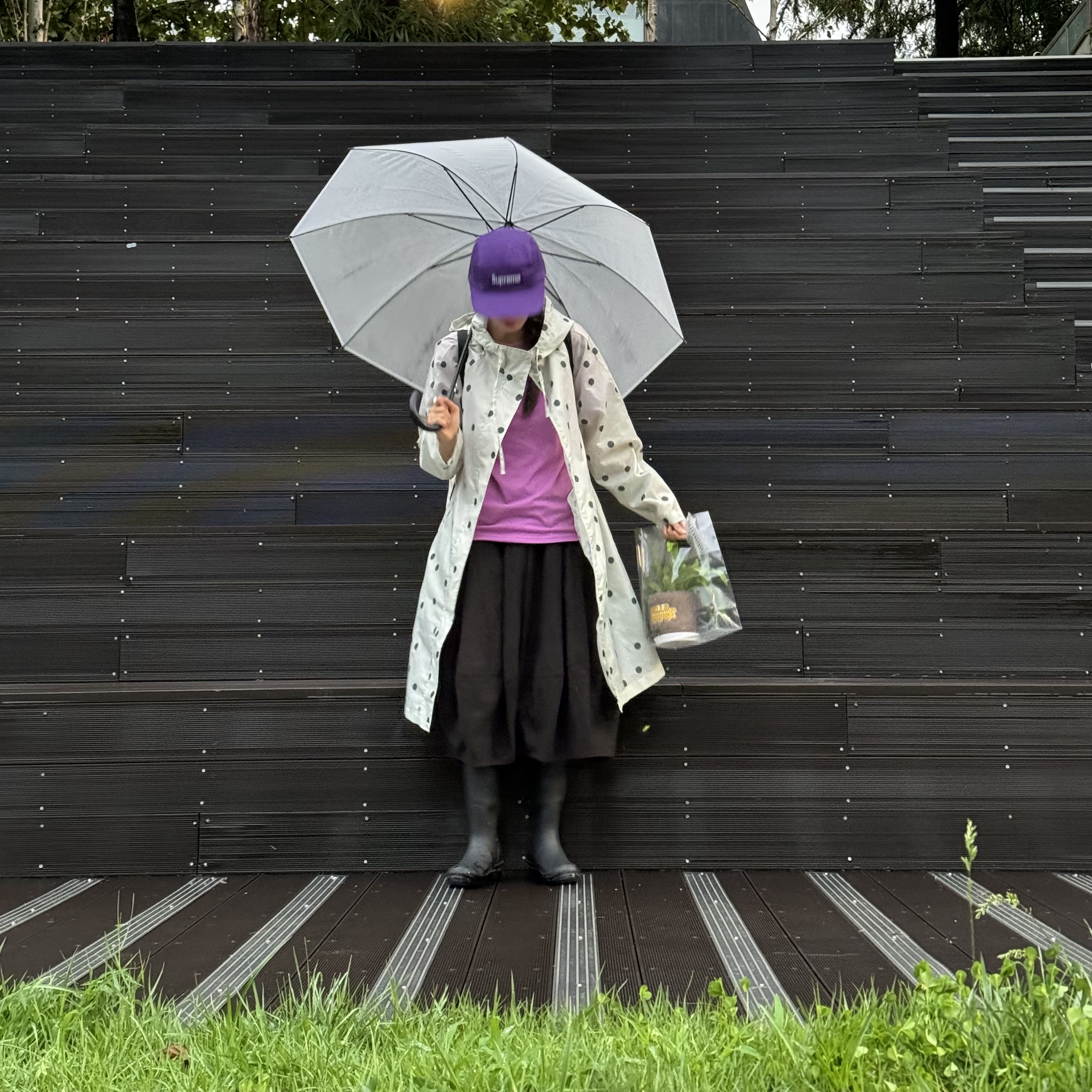 Supreme Washed Chino Twill Camp Cap Purple - 24SS, (W) Hunter Original Tall Rain Boots Black 착용 스타일 - 1