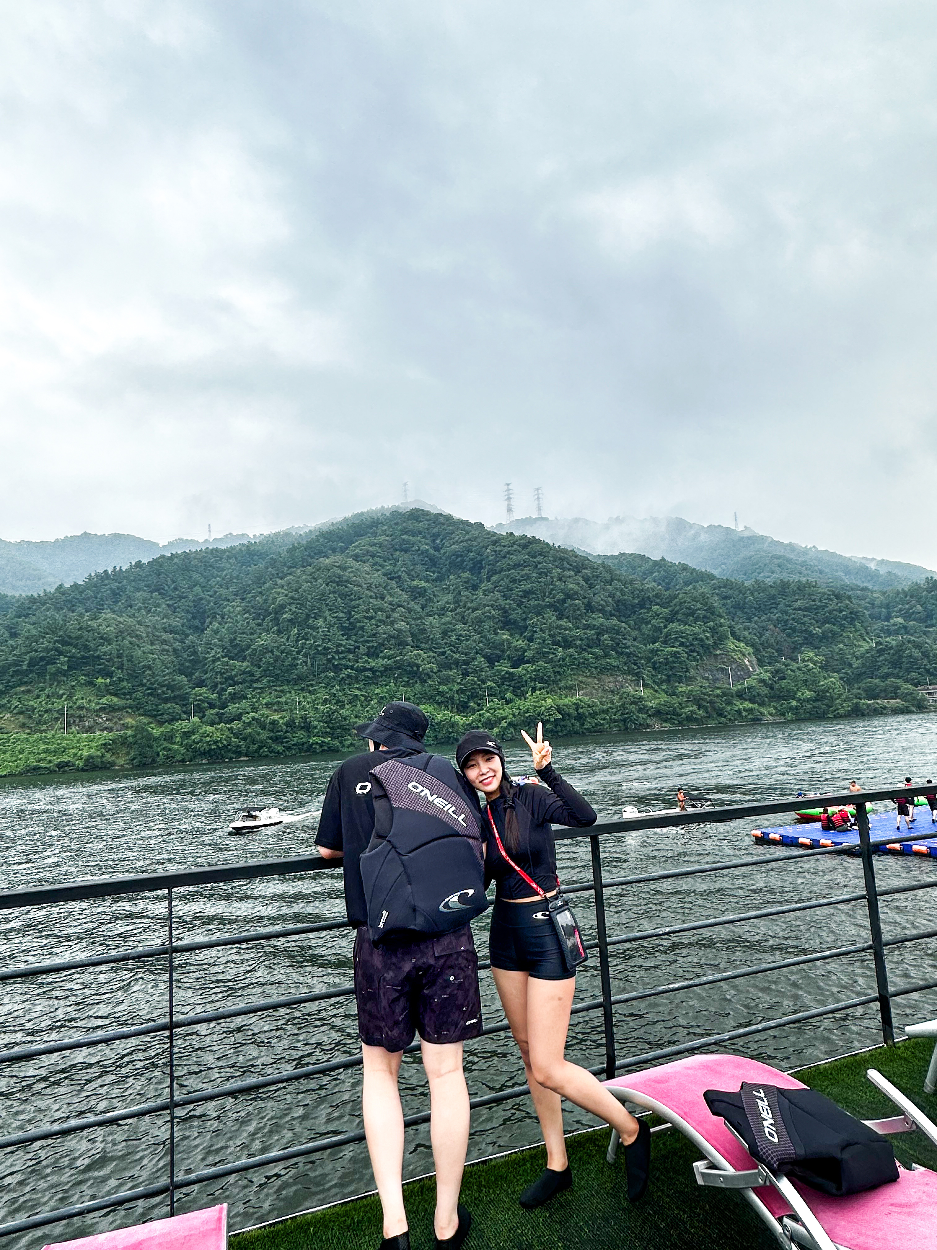 Moncler Swim Shorts Black - 24SS 착용 스타일 - 2