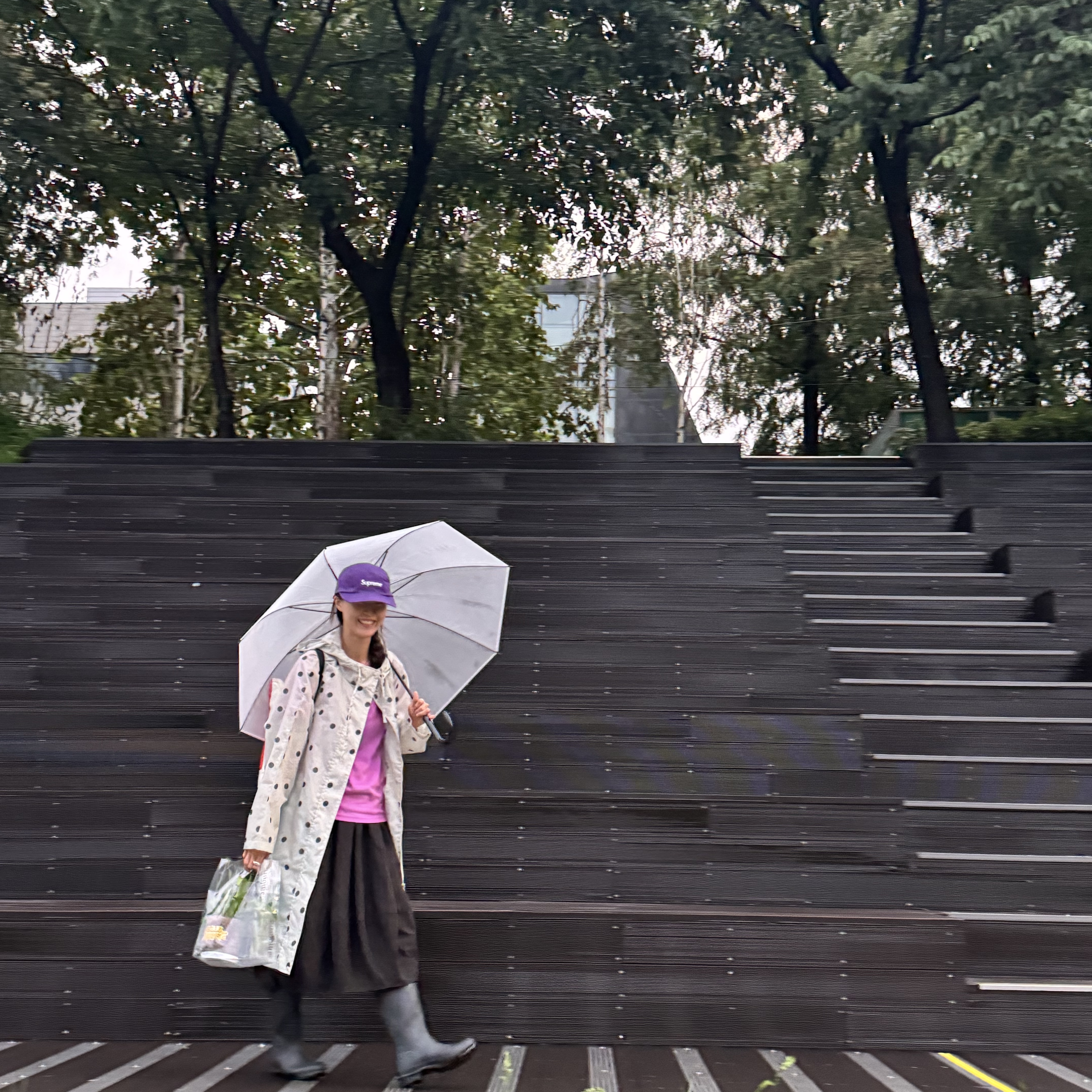 Supreme Washed Chino Twill Camp Cap Purple - 24SS, (W) Hunter Original Tall Rain Boots Black 착용 스타일 - 3
