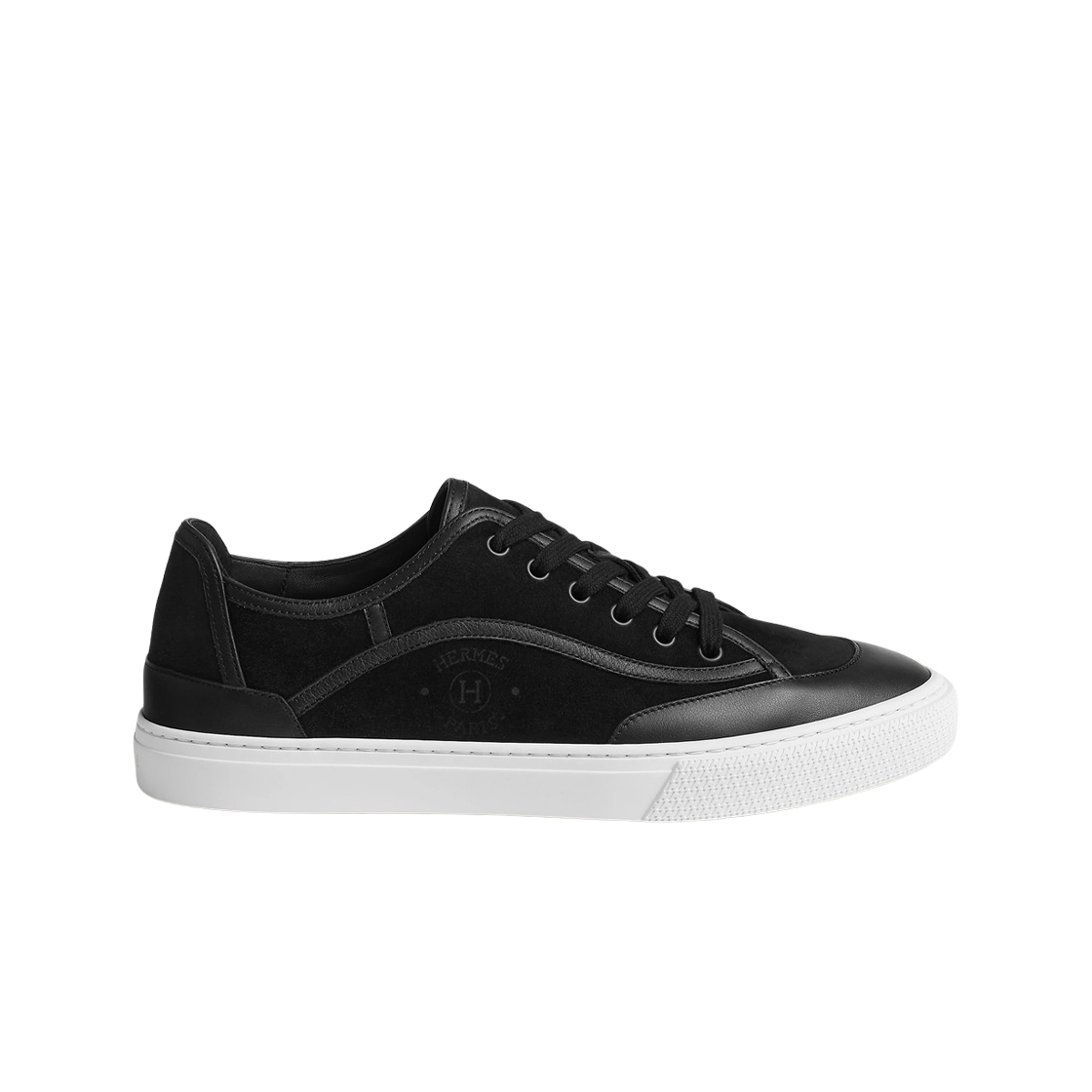 H231722ZH01 Hermes Get Sneakers Suede Goatskin Calfskin & Noir