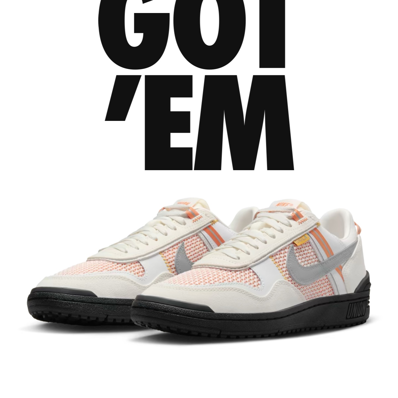 Nike x Union Field General SP Ivory and Light Orewood Brown 착용 스타일