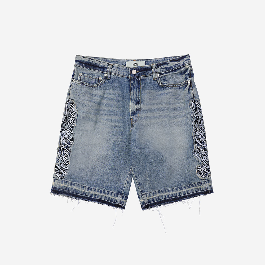 [예약배송] 원체이서 버뮤다 쇼츠 데님 블루([예약배송] Won Chaser Bermuda Shorts Denim Blue)