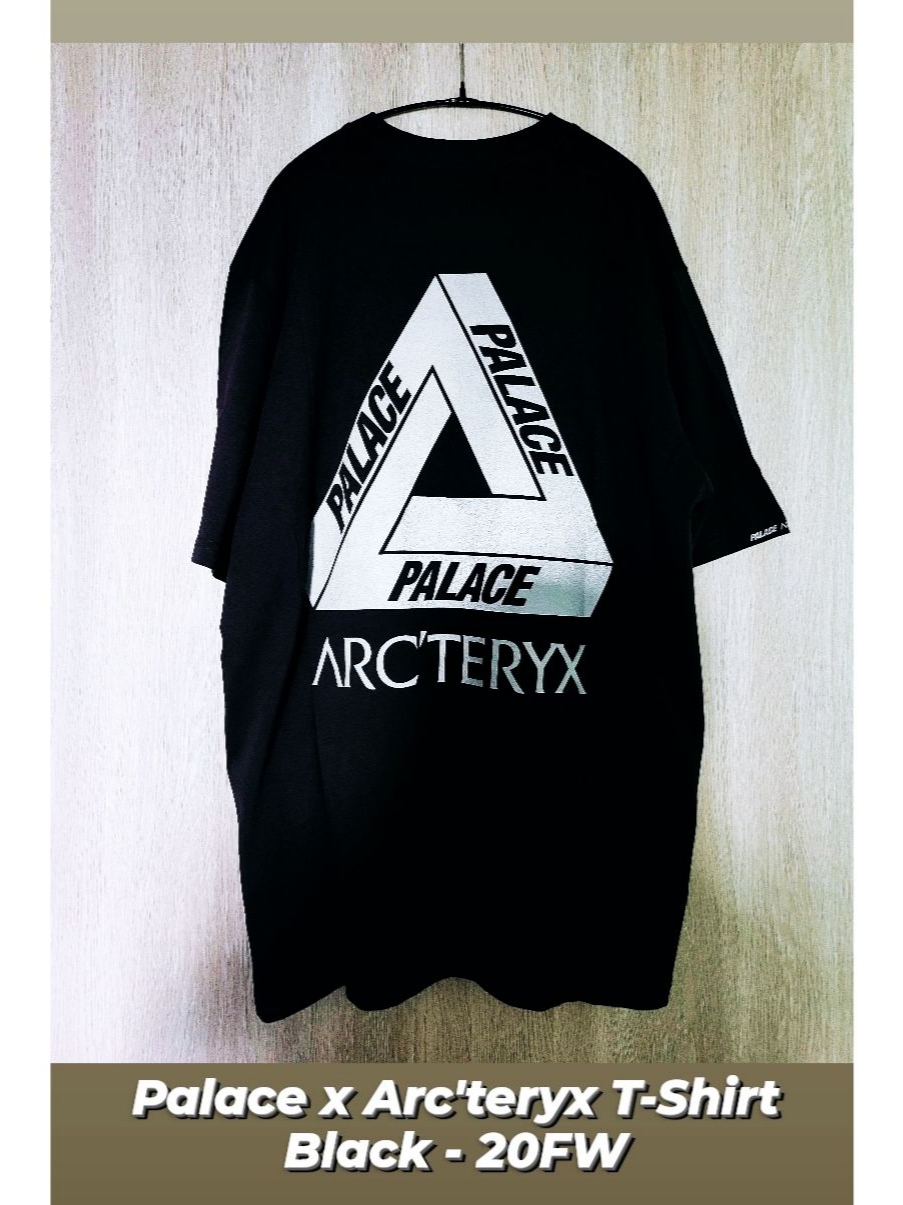 Palace x Arc'teryx T-Shirt Black - 20FW μ°©μ© μ€νμΌ - 1