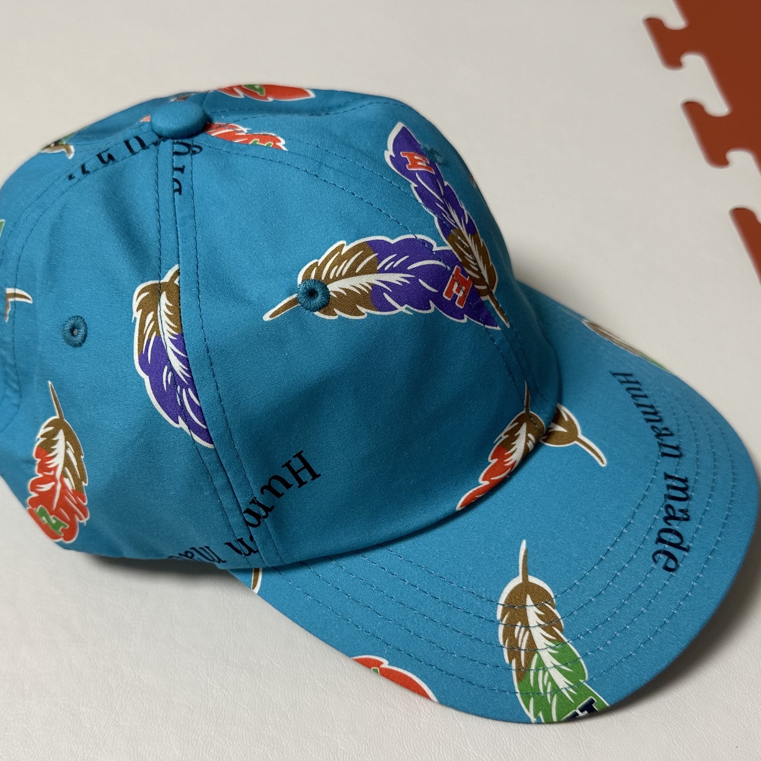 Human Made 6-Panel Cap Blue 착용 스타일 - 1