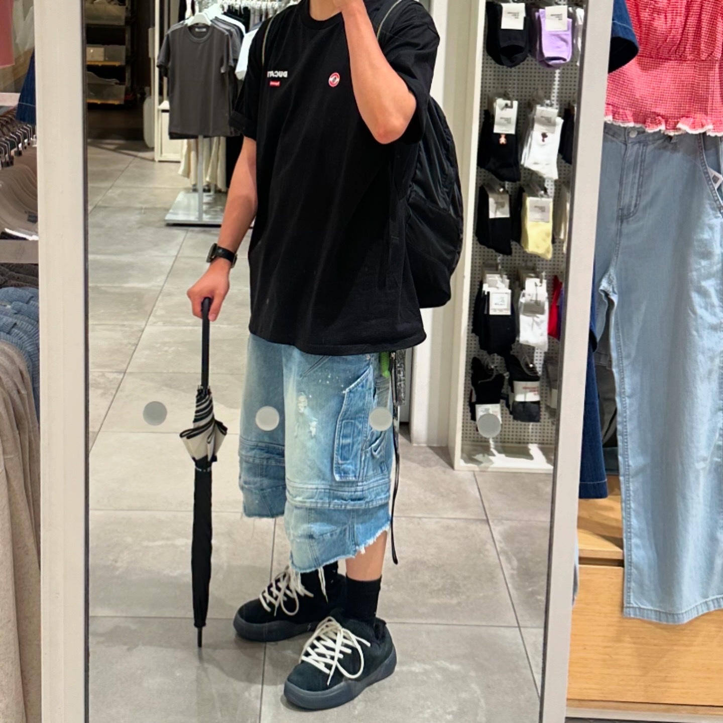 Supreme x Ducati Logos T-Shirt Black - 24SS 착용 스타일
