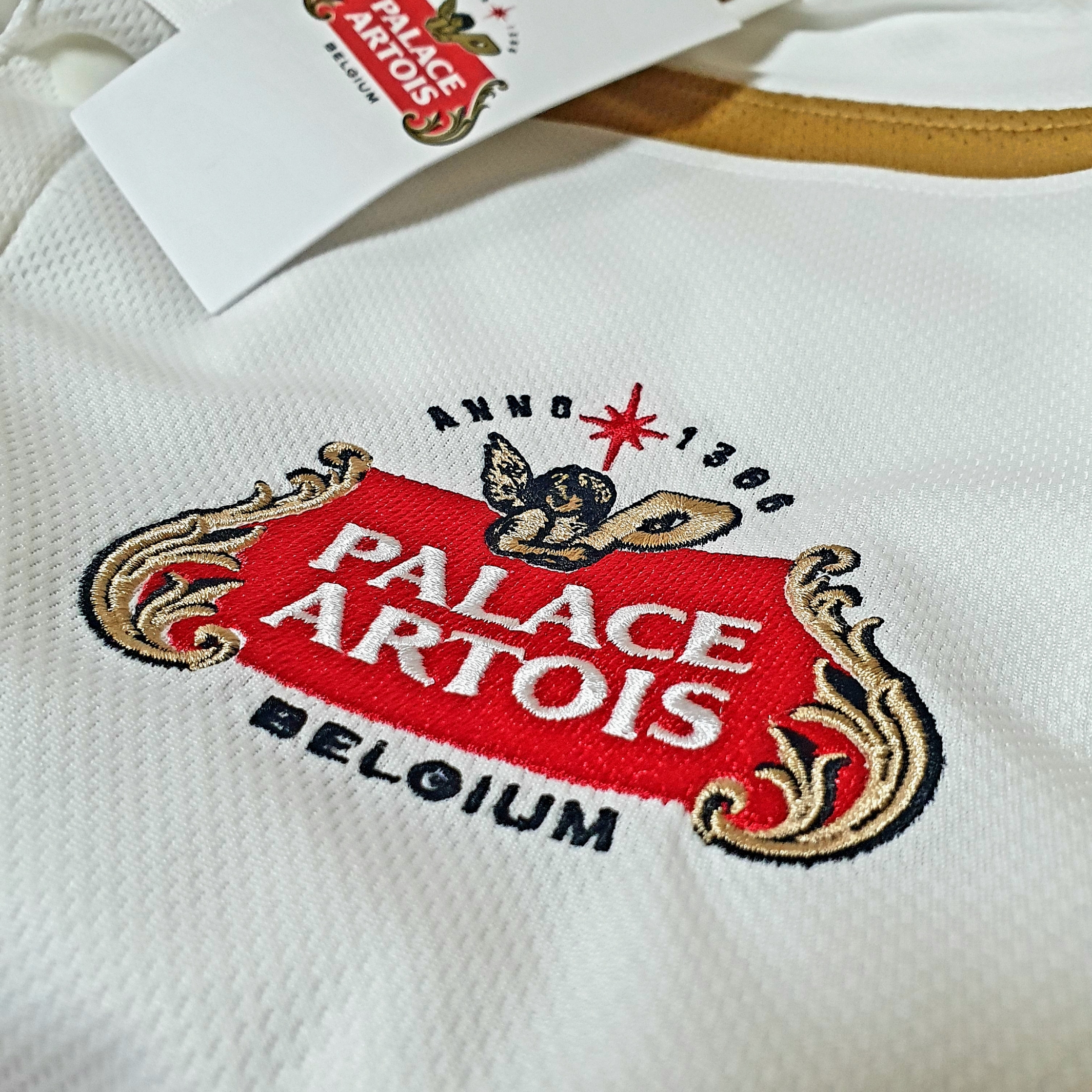 Palace x Stella Artois Tech Polo White - 24SS 착용 스타일