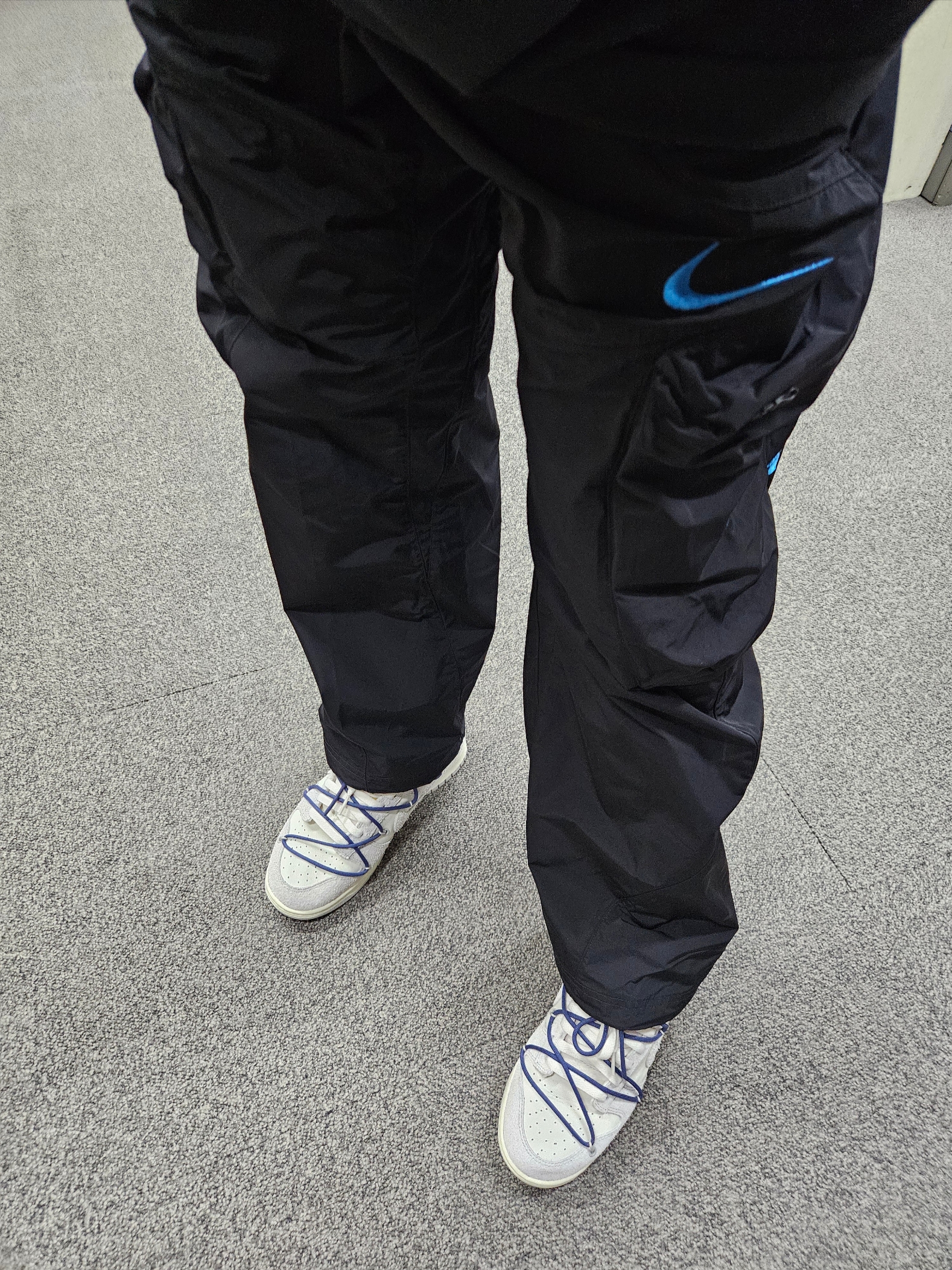 Nike x Off-White NRG Track Pants Black - Asia, Nike x Off-White Dunk Low The 50 - Lot 18 착용 스타일