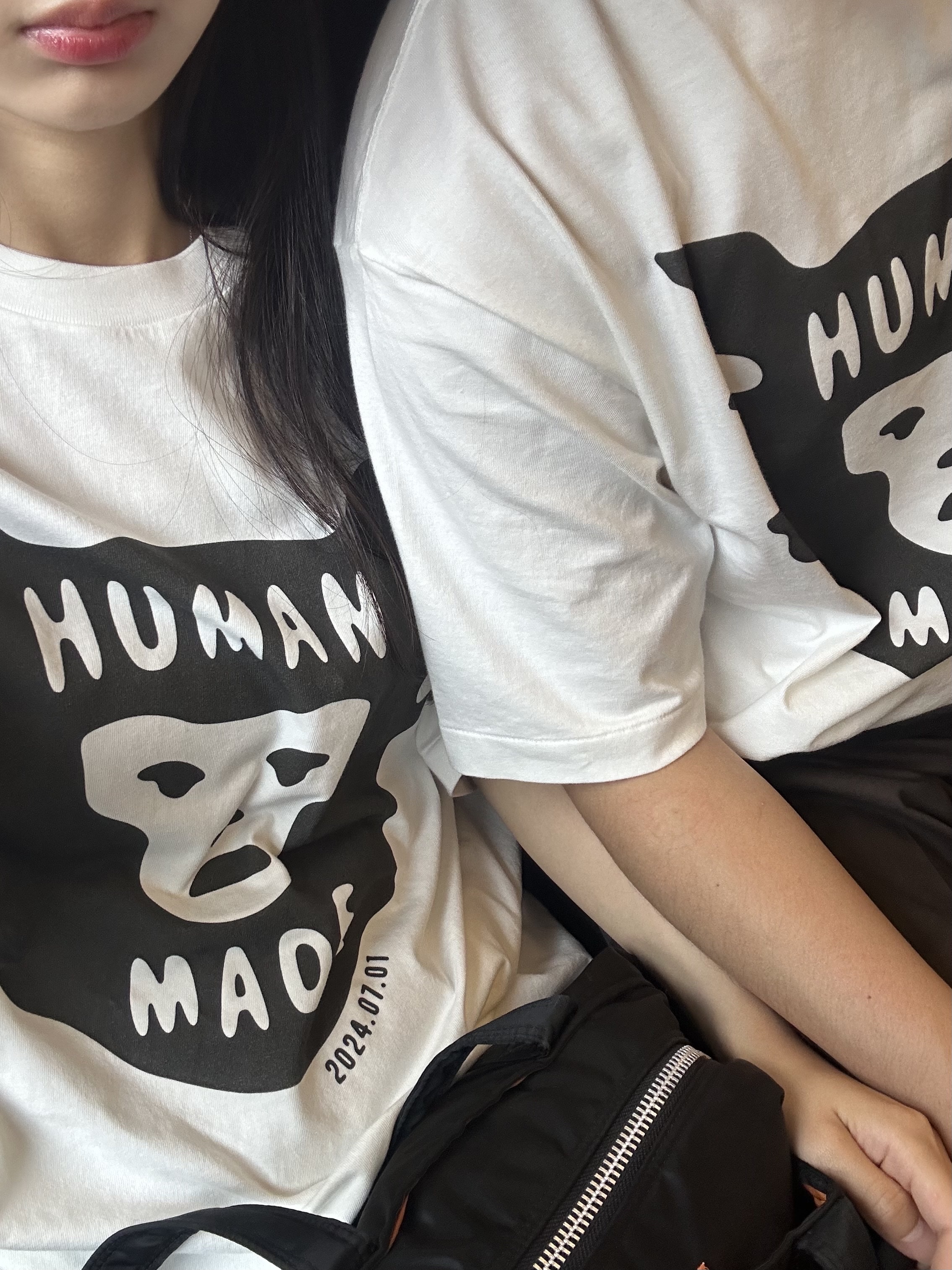 BAPE 1st Camo By Bathing Ape T-Shirt White, Nike x Stussy Air Max 2013 Black 착용 스타일 - 3