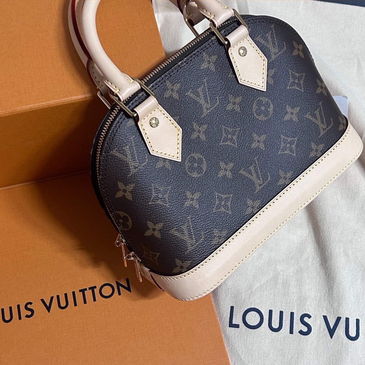 Louis Vuitton Alma BB Monogram 착용 스타일