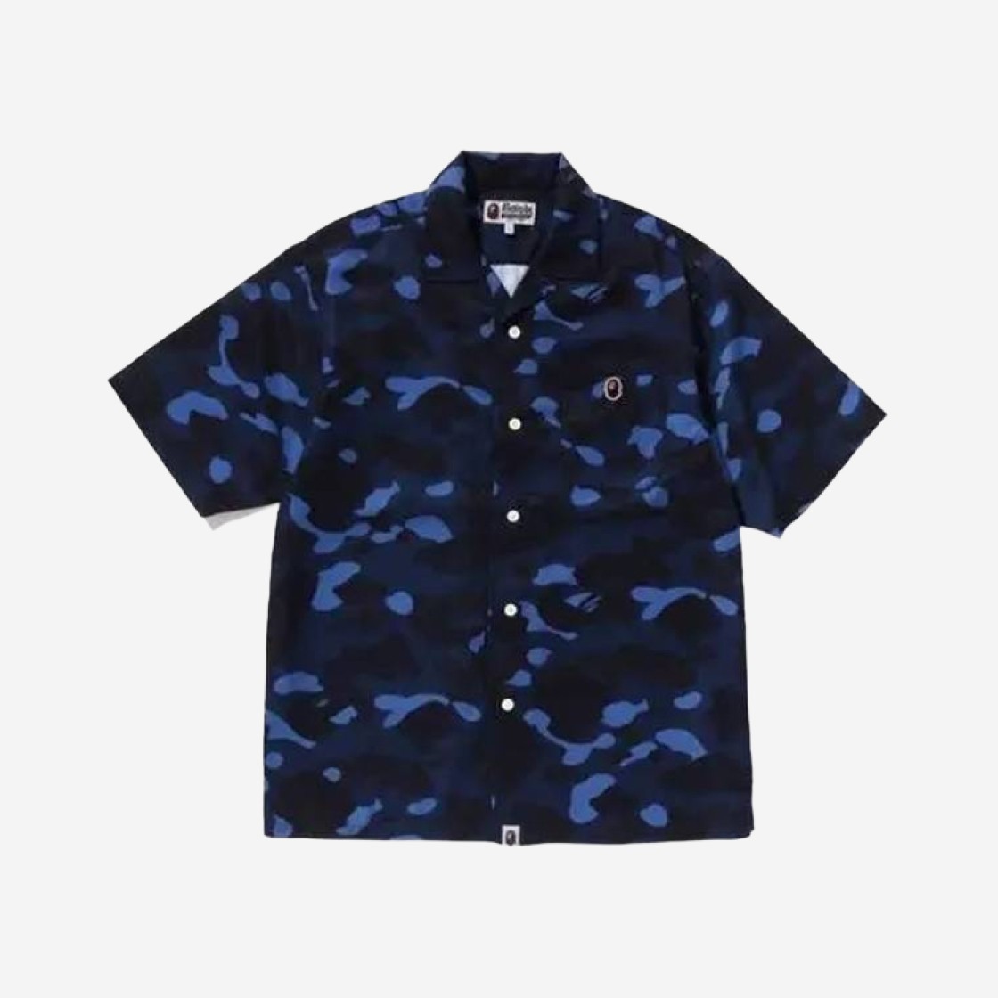 BAPE Color Camo Ape Head One Point Shirt Navy 상세 이미지 1