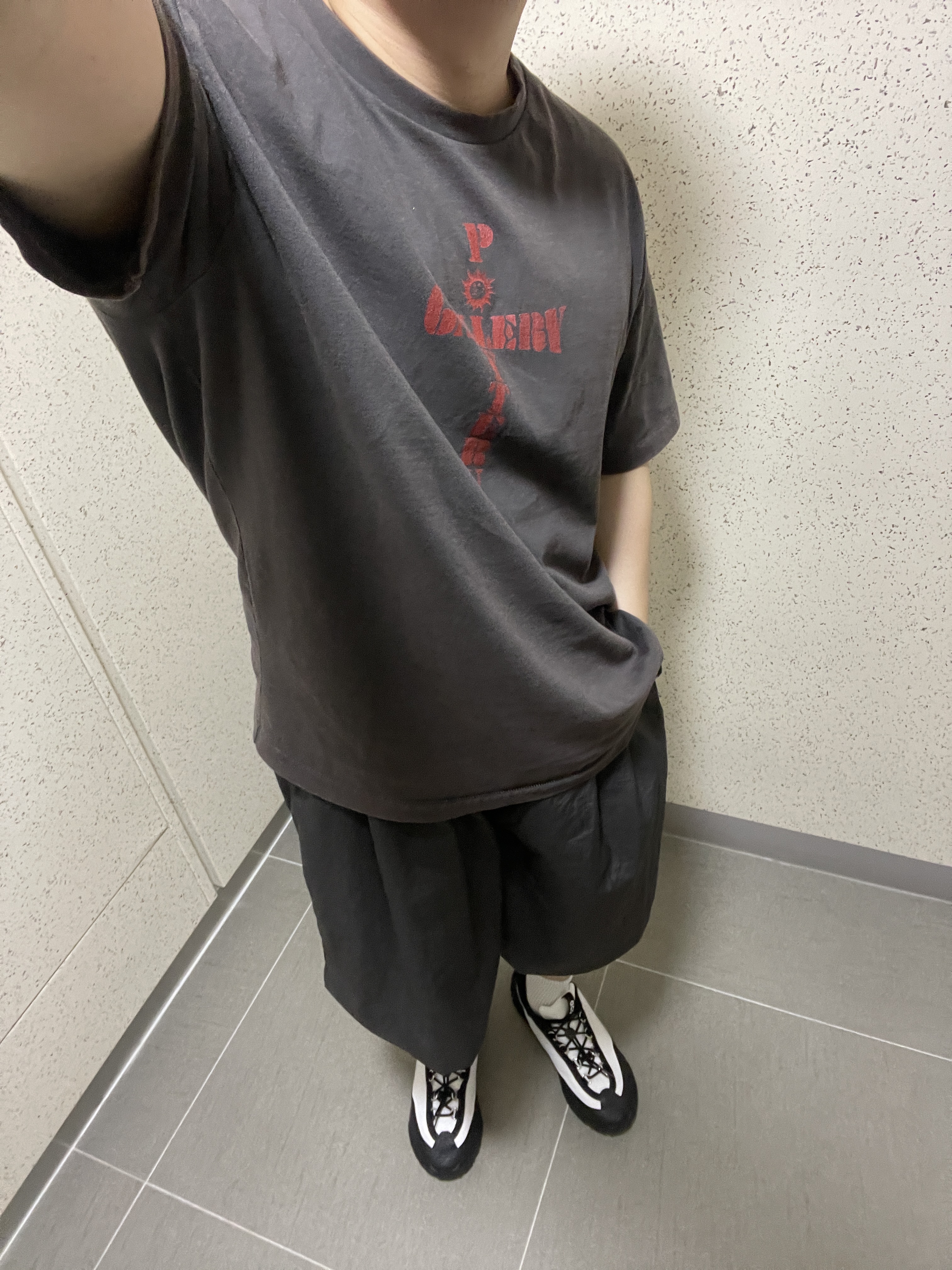 Nike x Comme des Garcons Homme Plus ACG Mountain Fly 2 Low Black White 착용 스타일 - 1