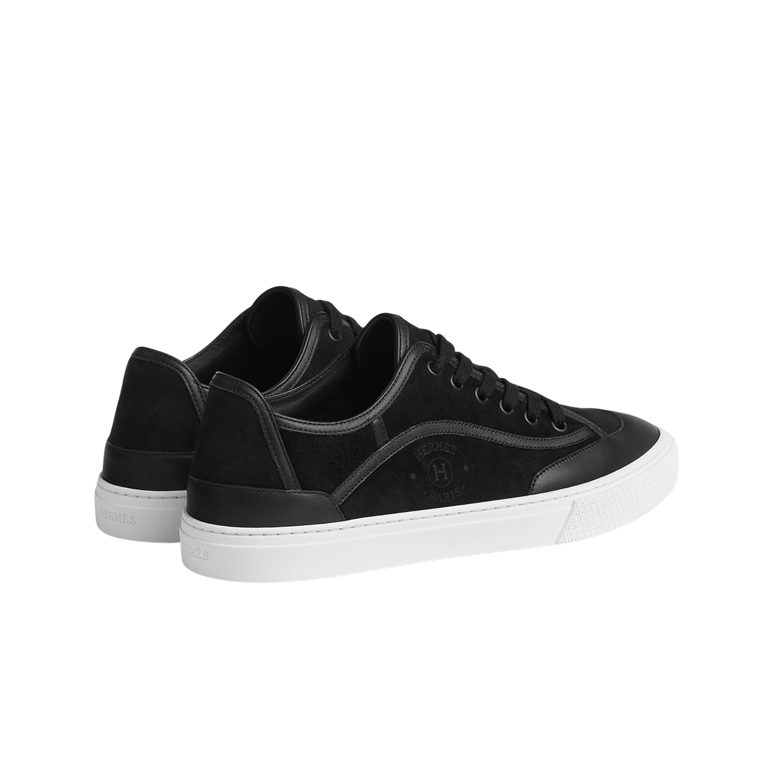 에르메스 겟 스니커즈 스웨이드 고트스킨 카프스킨 & 누아(Hermes Get Sneakers Suede Goatskin Calfskin & Noir) - 3