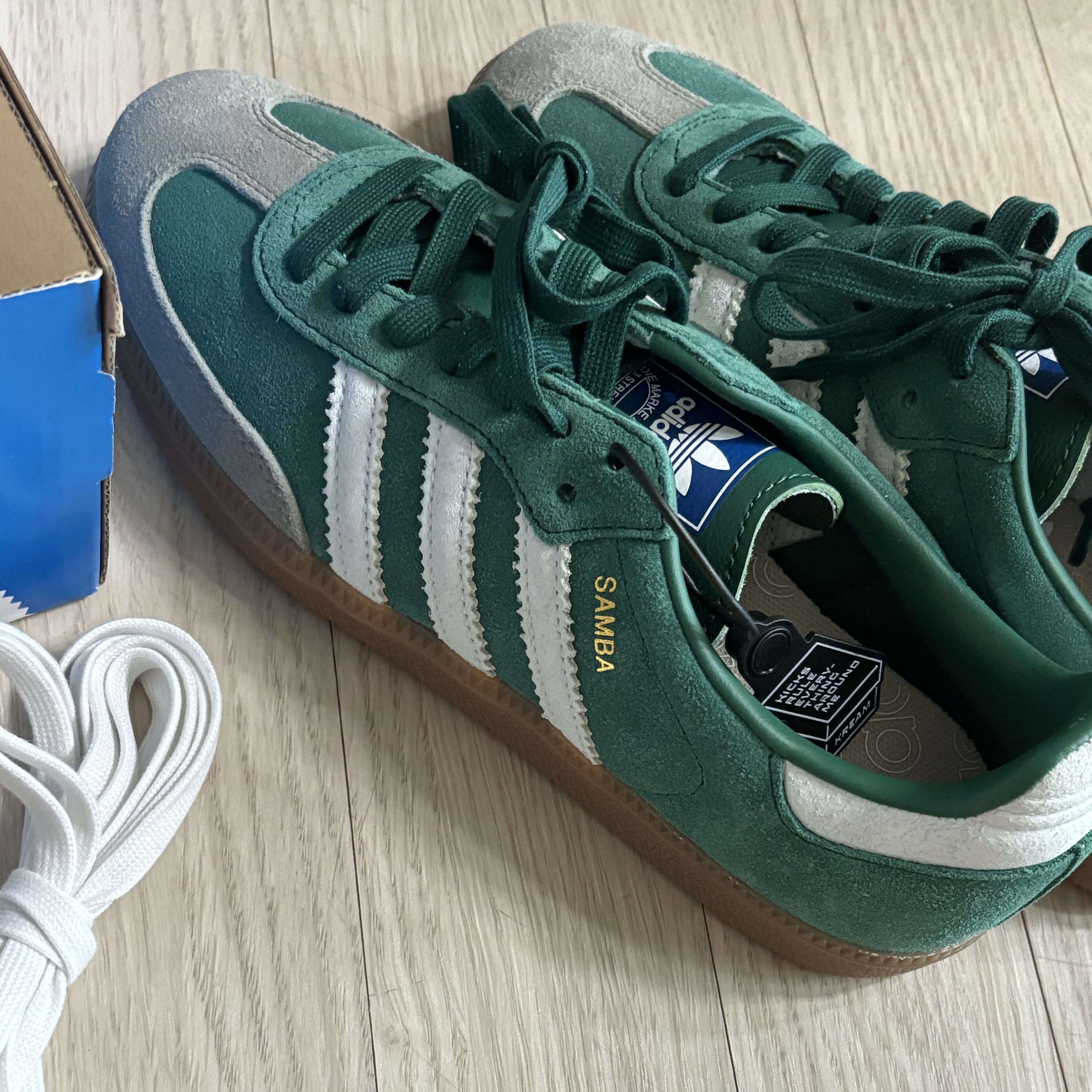 Adidas Samba OG Collegiate Green Gum 착용 스타일