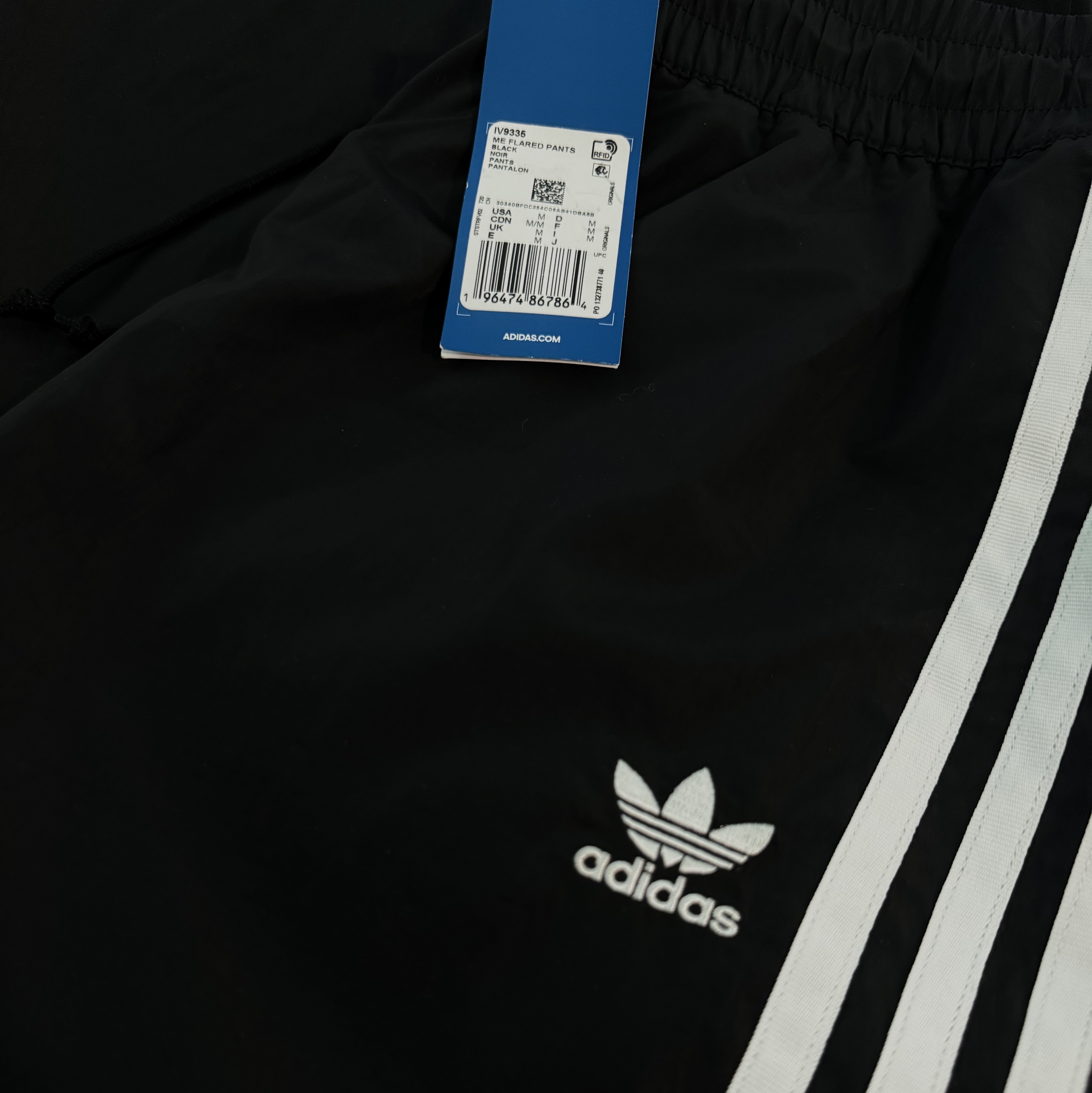 (W) Adidas Adilenium Mega Flared Track Pants Black - KR Sizing 착용 스타일