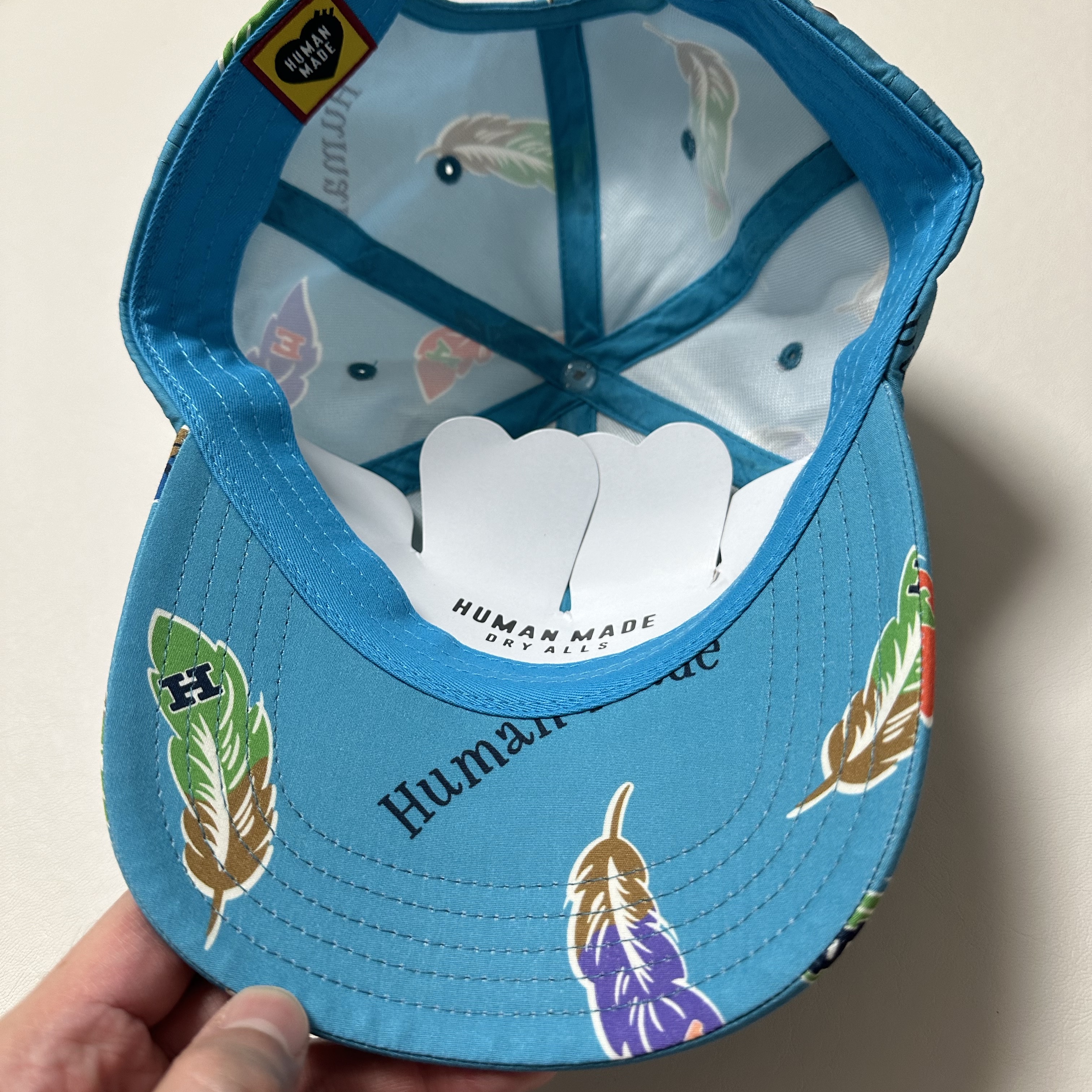 Human Made 6-Panel Cap Blue 착용 스타일 - 2