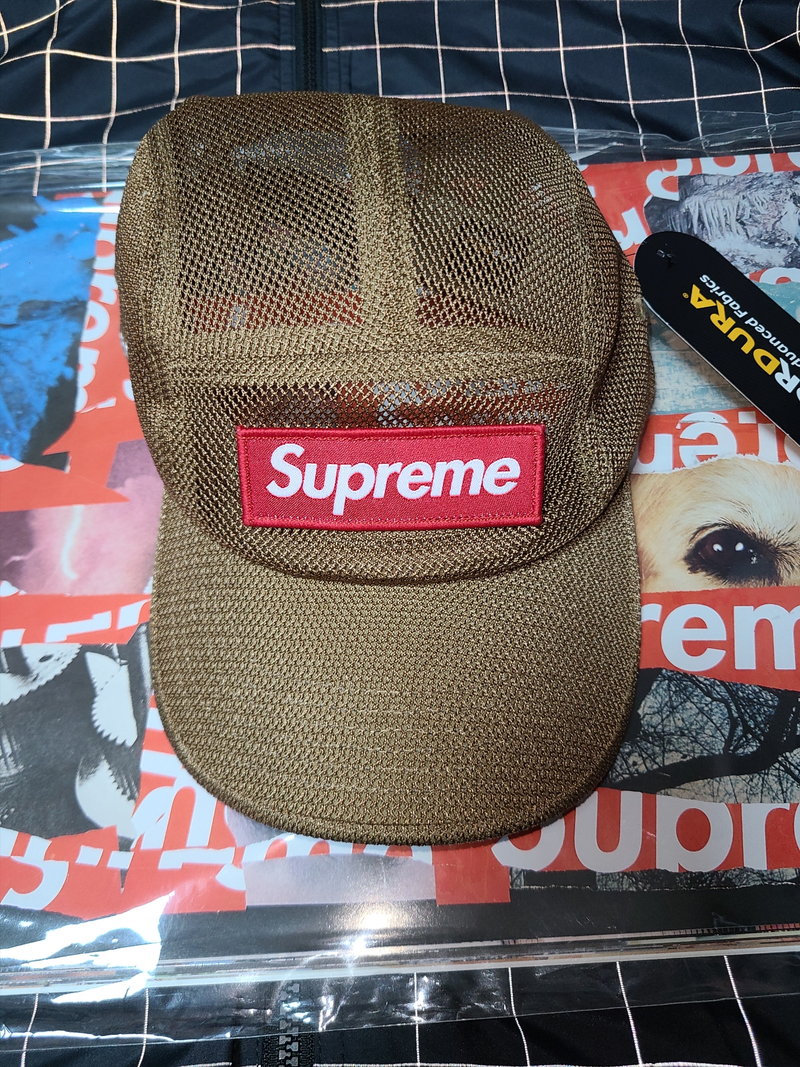 Supreme Mesh Cordura Camp Cap Sand - 23SS, Supreme x Visla Magazine Supreme Special Issue 착용 스타일 - 1