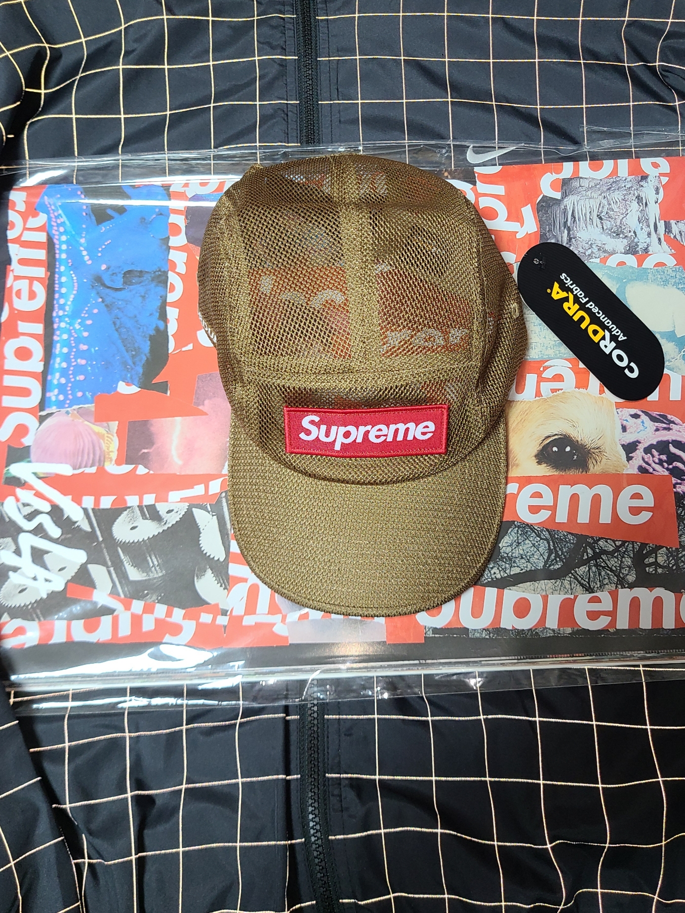 Supreme Mesh Cordura Camp Cap Sand - 23SS, Supreme x Visla Magazine Supreme Special Issue 착용 스타일 - 4
