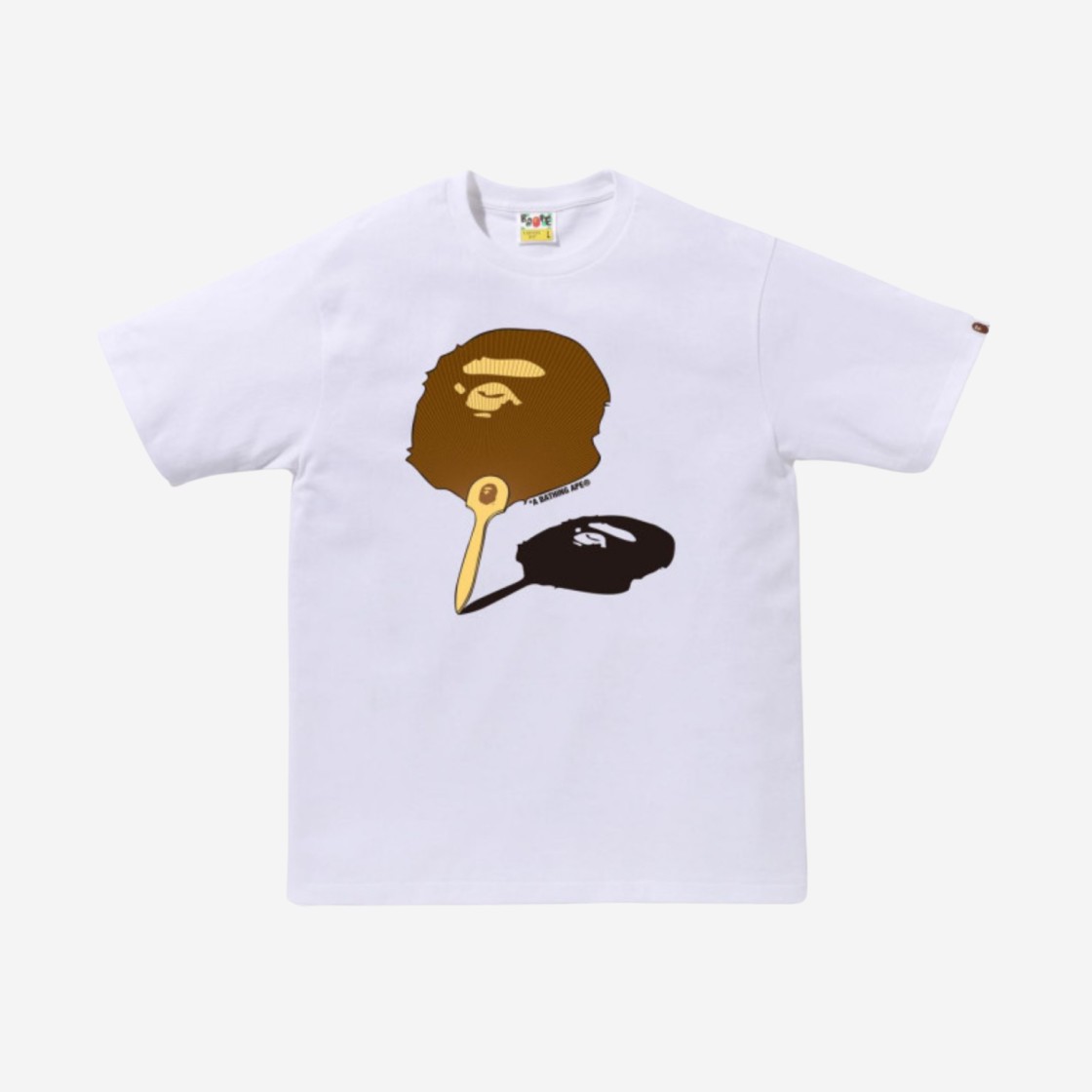 BAPE Japanese Fan Ape Head T-Shirt White 상세 이미지 1