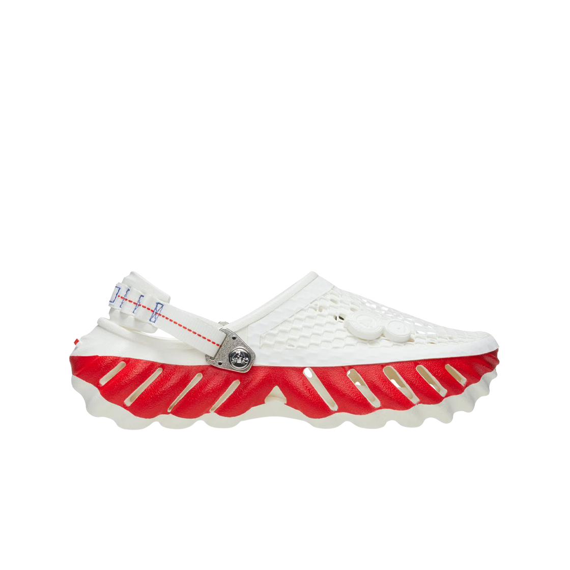 크록스 x 강혁 에코 클로그 화이트 레드(Crocs x Kanghyuk Echo Clog White Red)