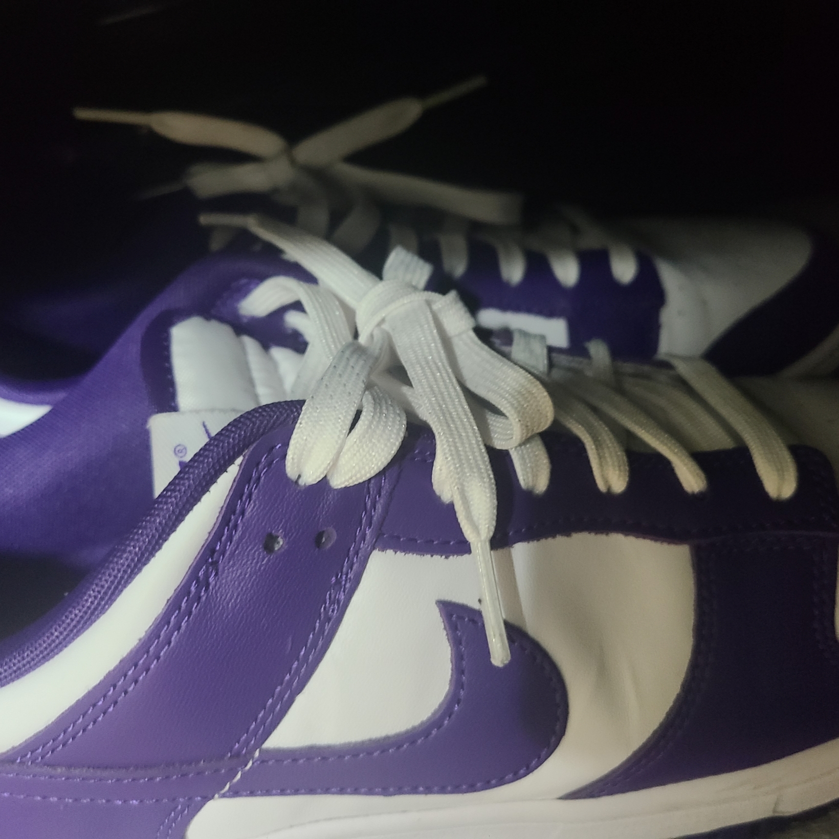 Nike Dunk Low Retro Championship Court Purple 착용 스타일