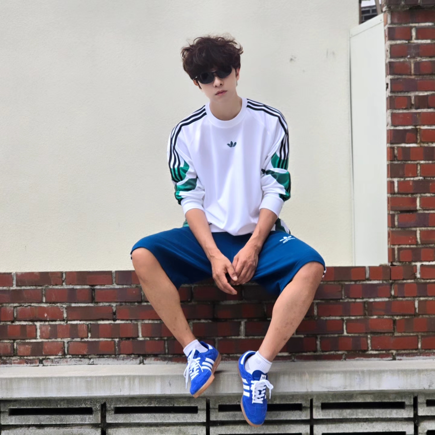Adidas Samba OG Royal Blue 착용 스타일 - 7