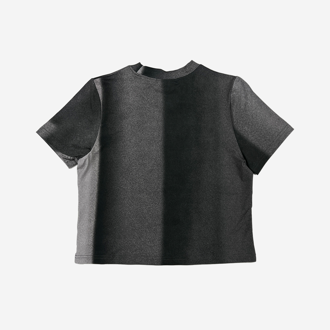 씬 커튼 크롭 티셔츠 블랙(SEEN Curtain Crop T-Shirts Black) - 2