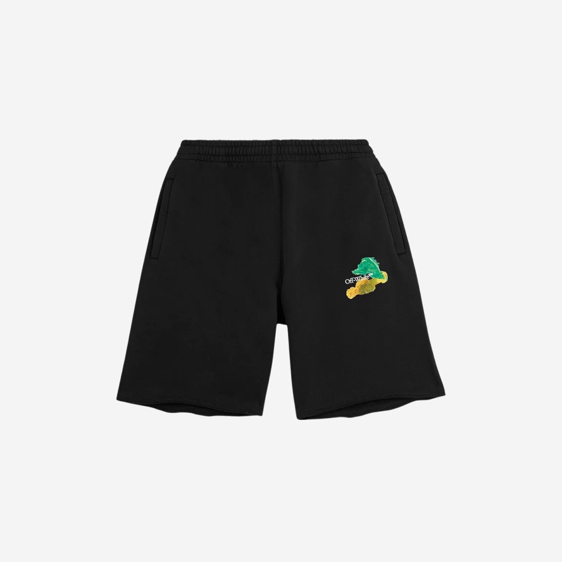 Off-White Brush Arrow Sweatshorts Black 상세 이미지 1