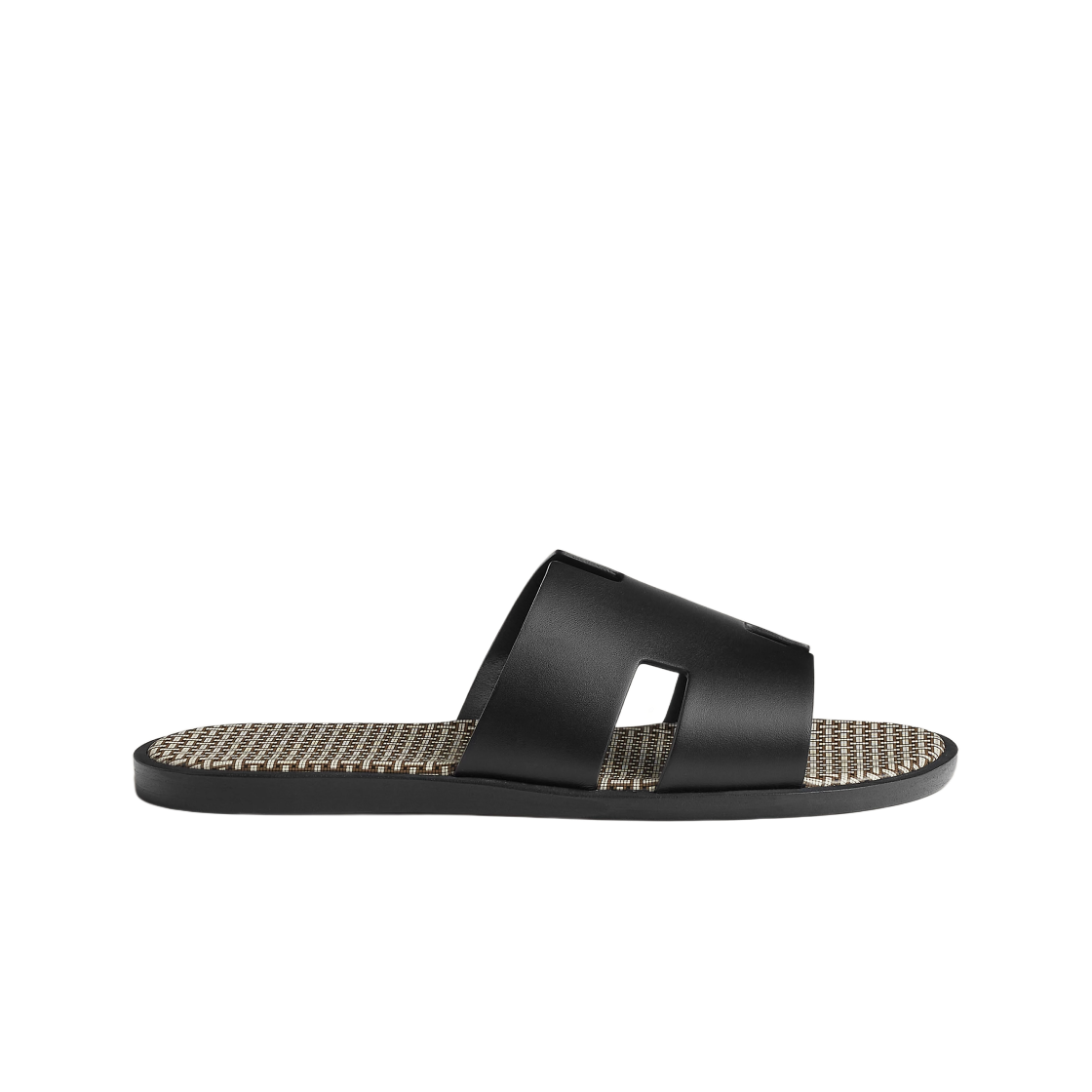 H241869ZH02 Hermes Izmir Sandal Calfskin & Noir
